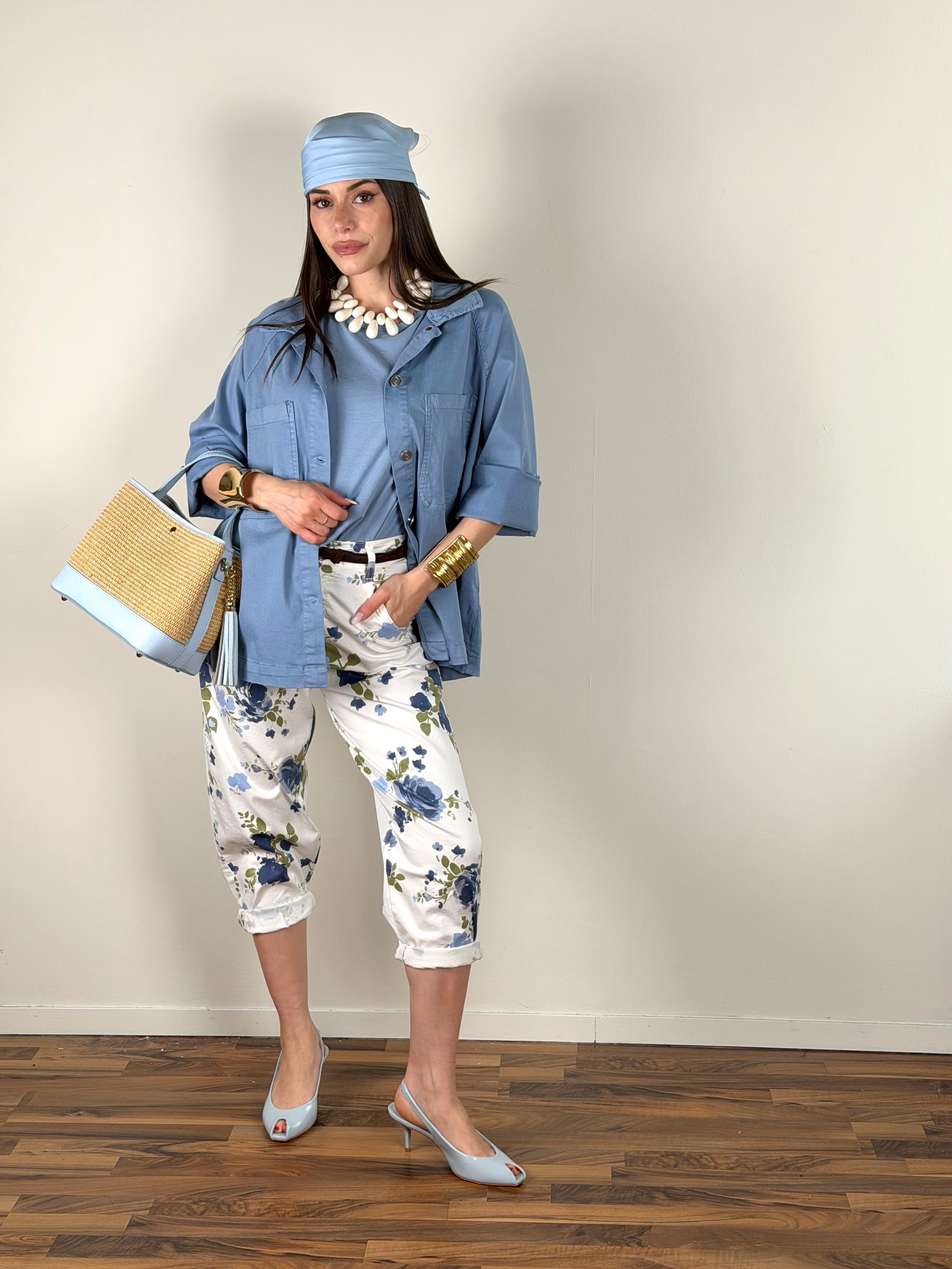 Camicia di jeans Mila celeste