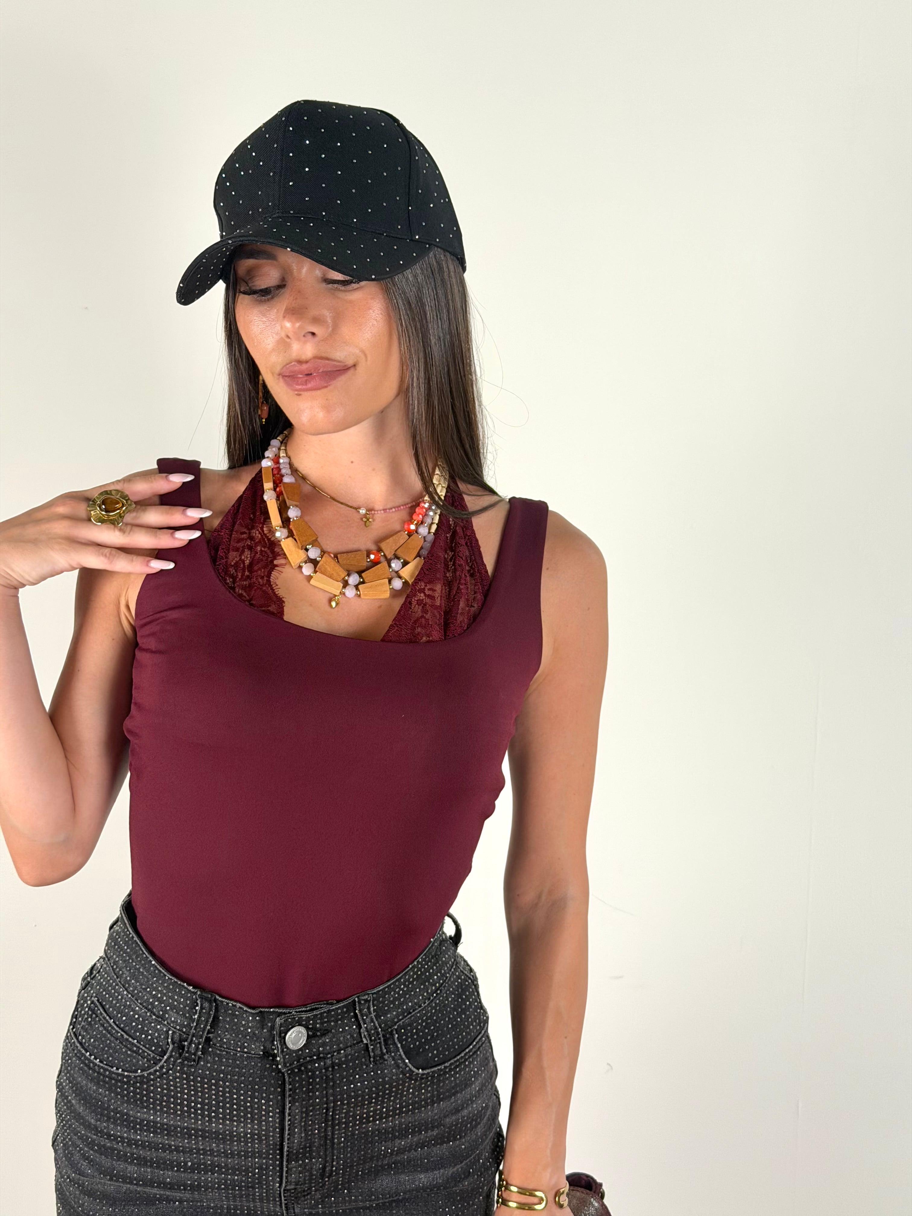 Top Cristallo bordeaux
