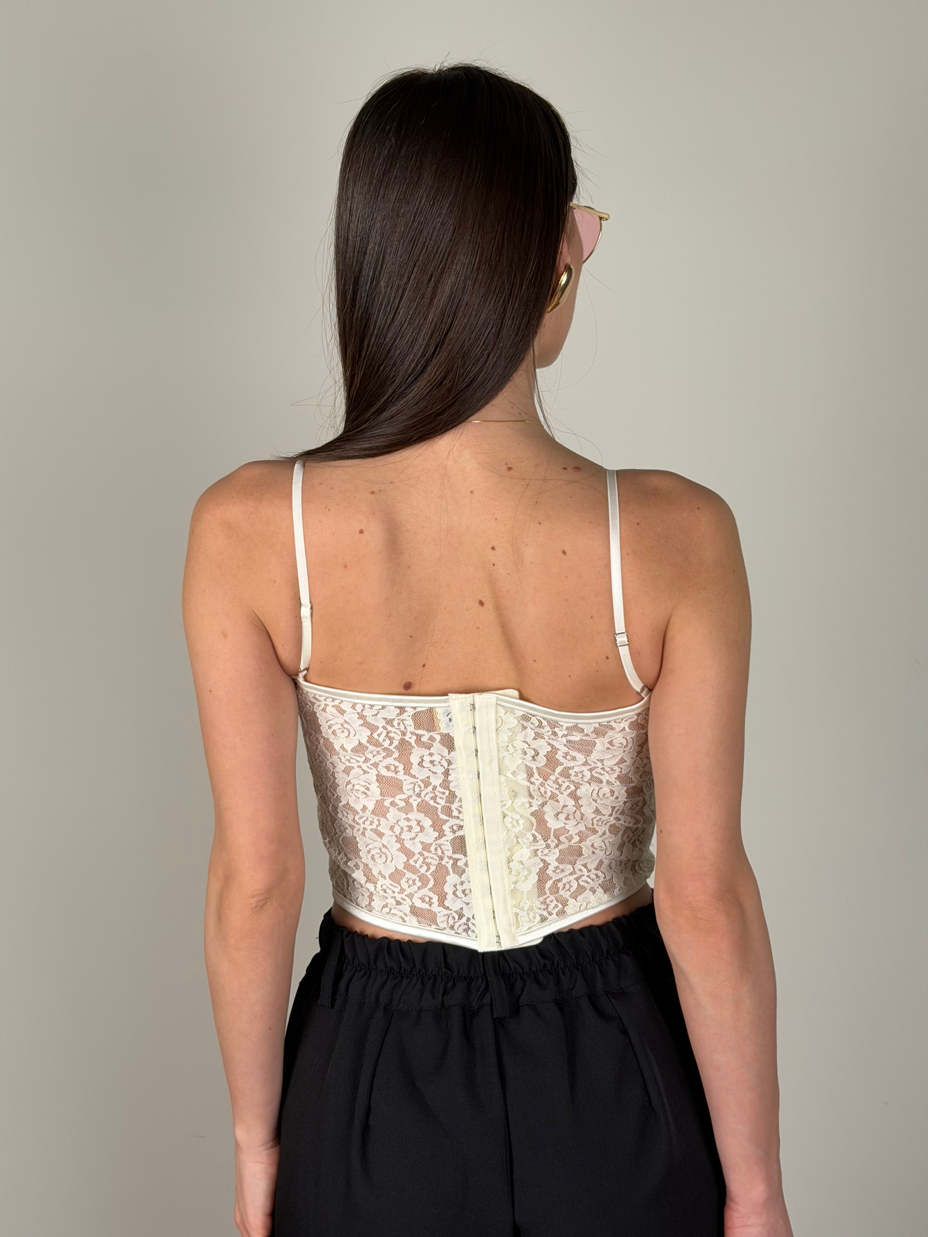 Corpetto flowers beige