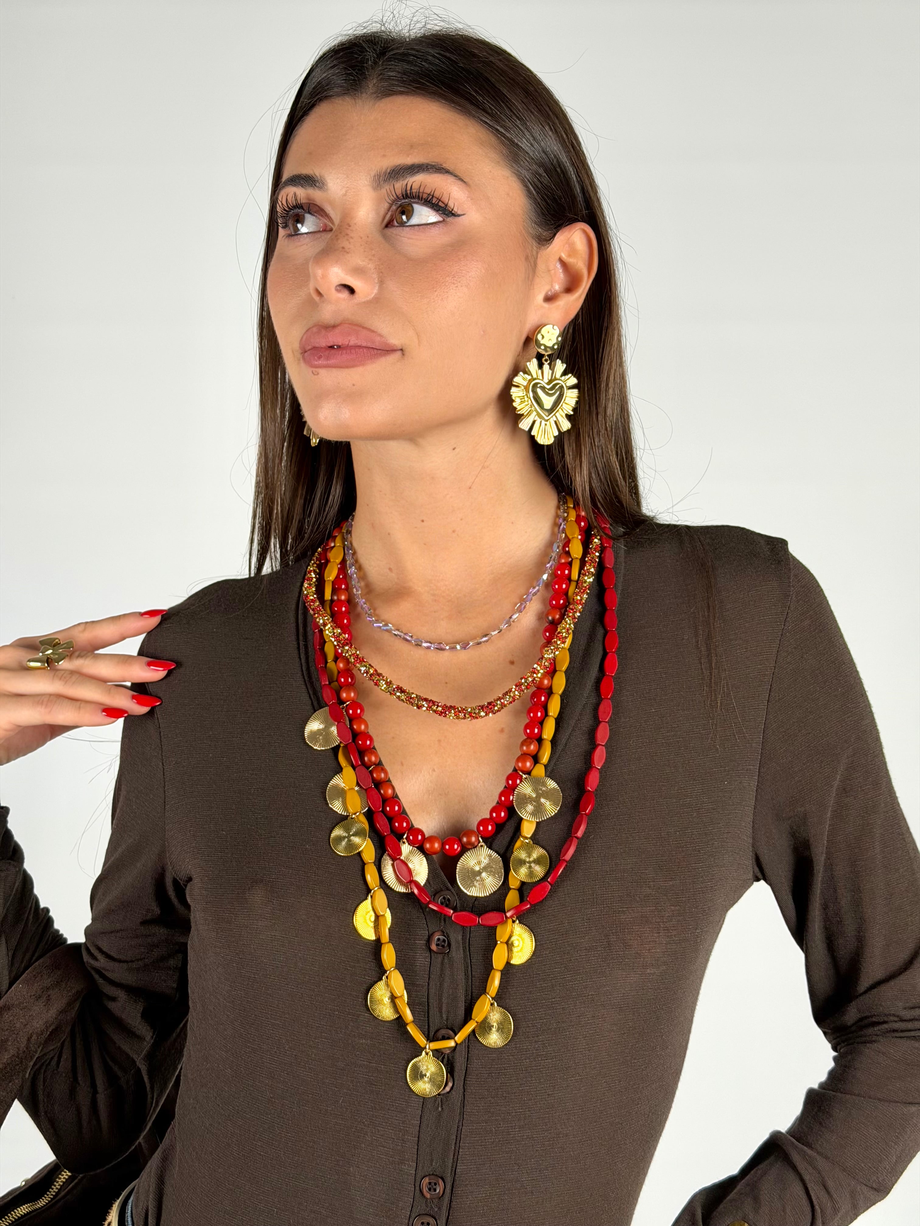 Collana perle 5 in 1 - 2 colori