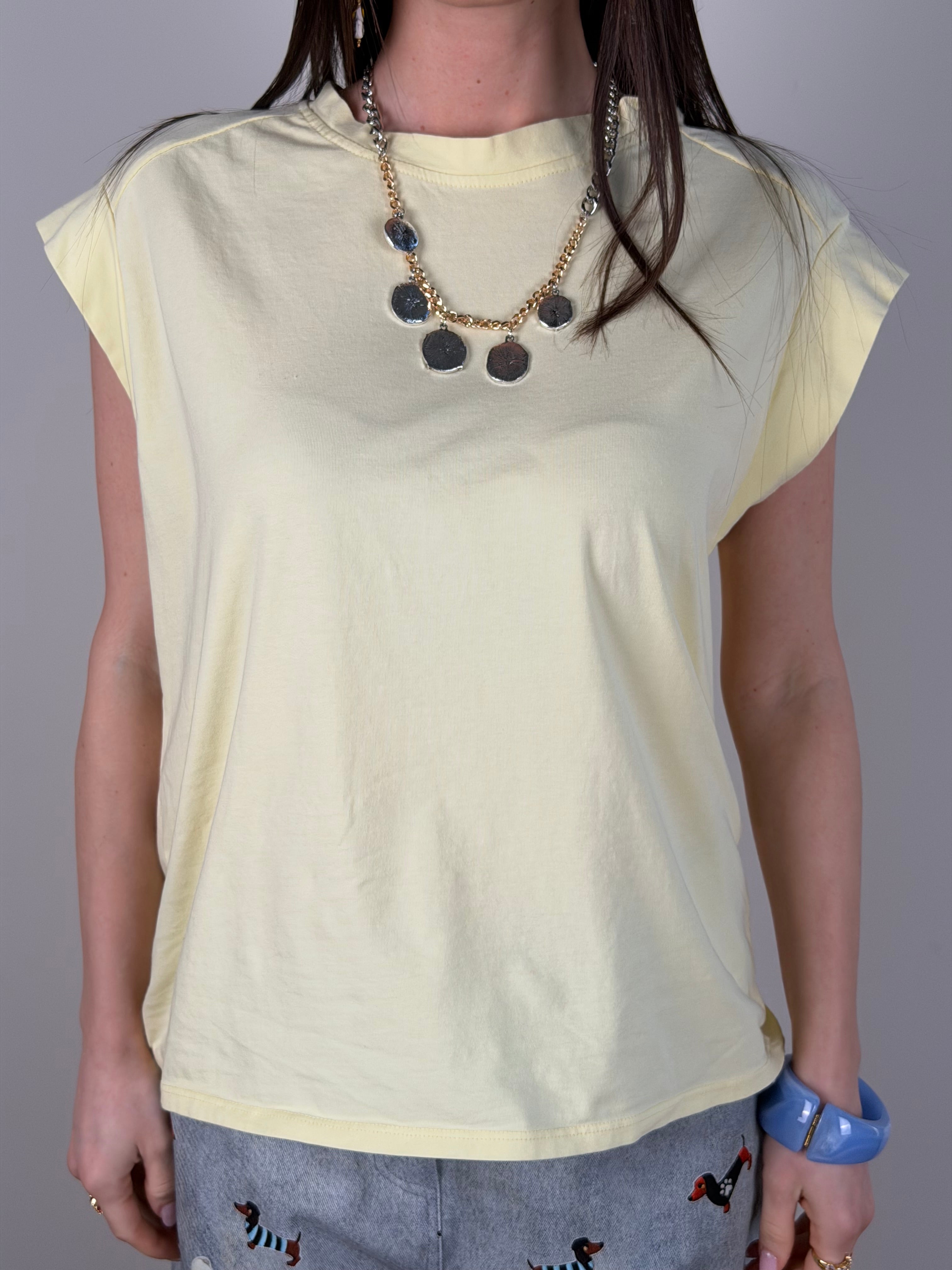 T-shirt Monica gialla