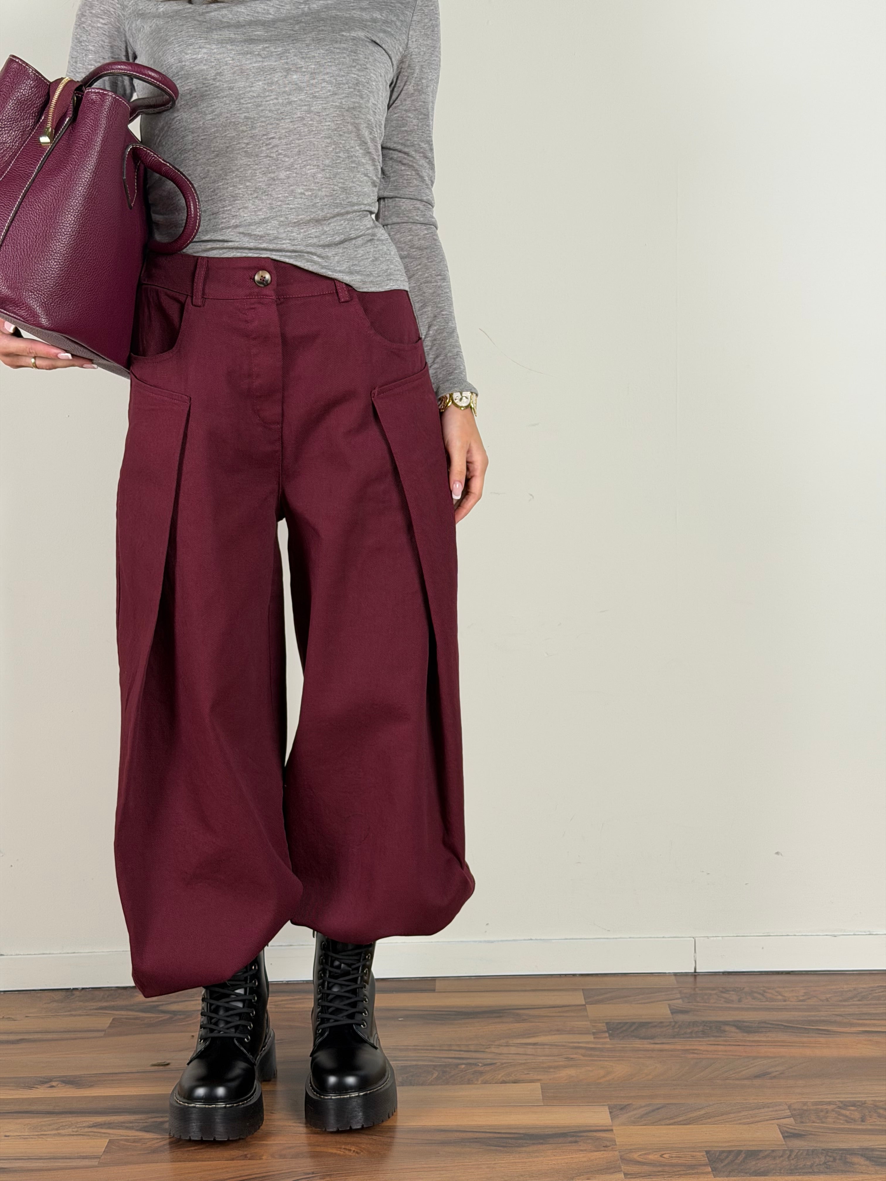 Pantalone Kanva bordeaux