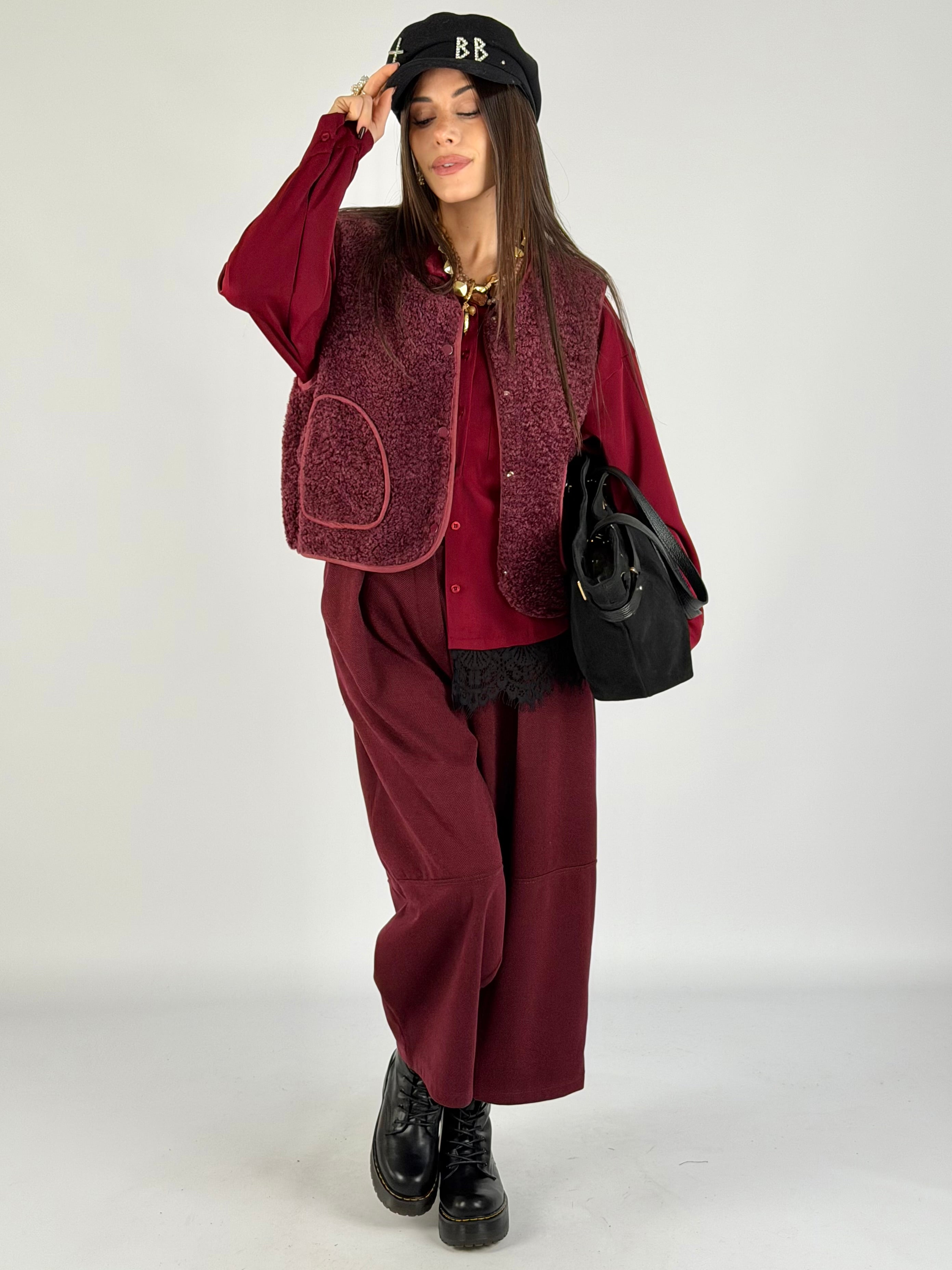 Gilet Cecy bordeaux
