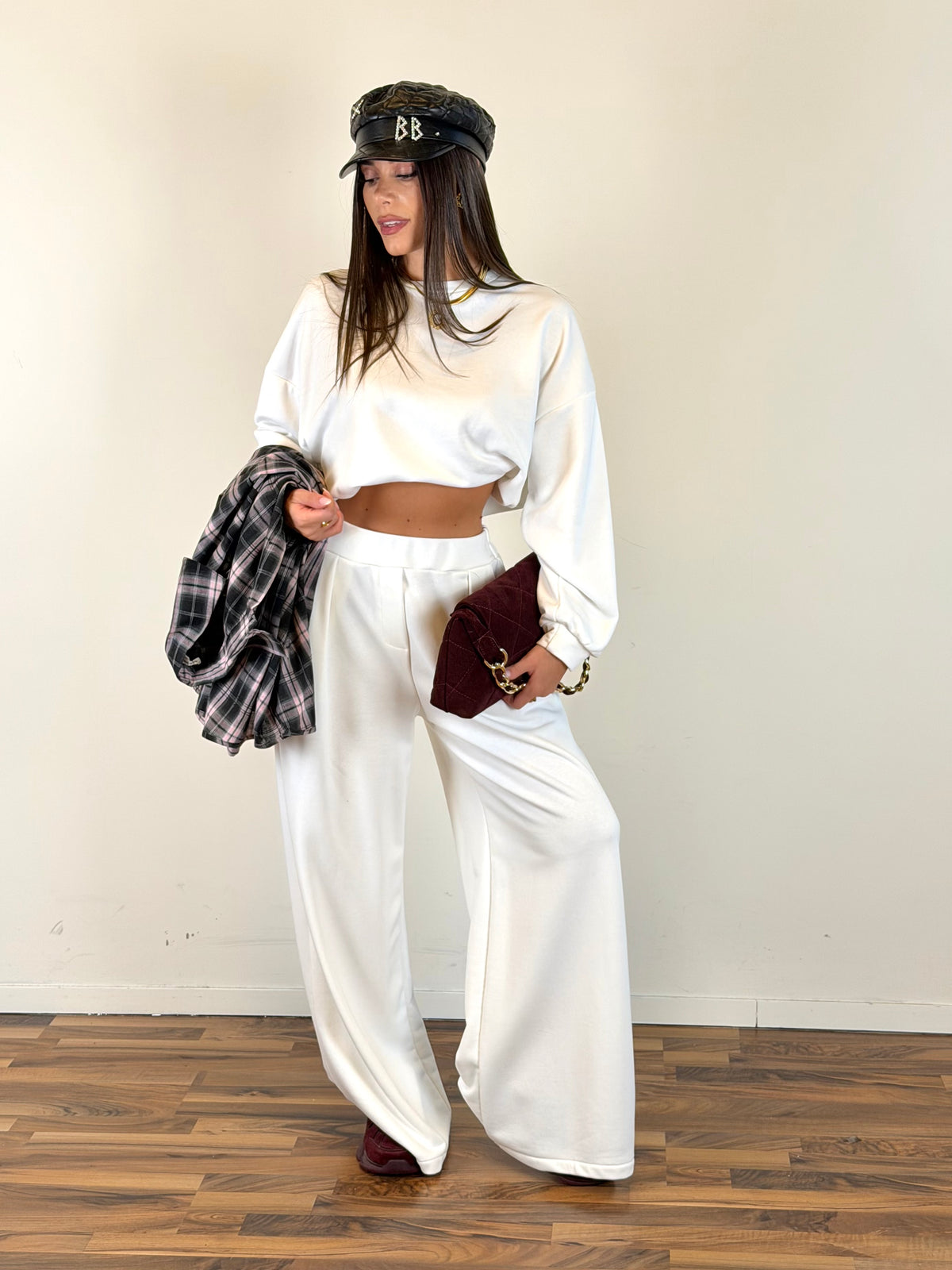 Pantalone tuta Funny panna