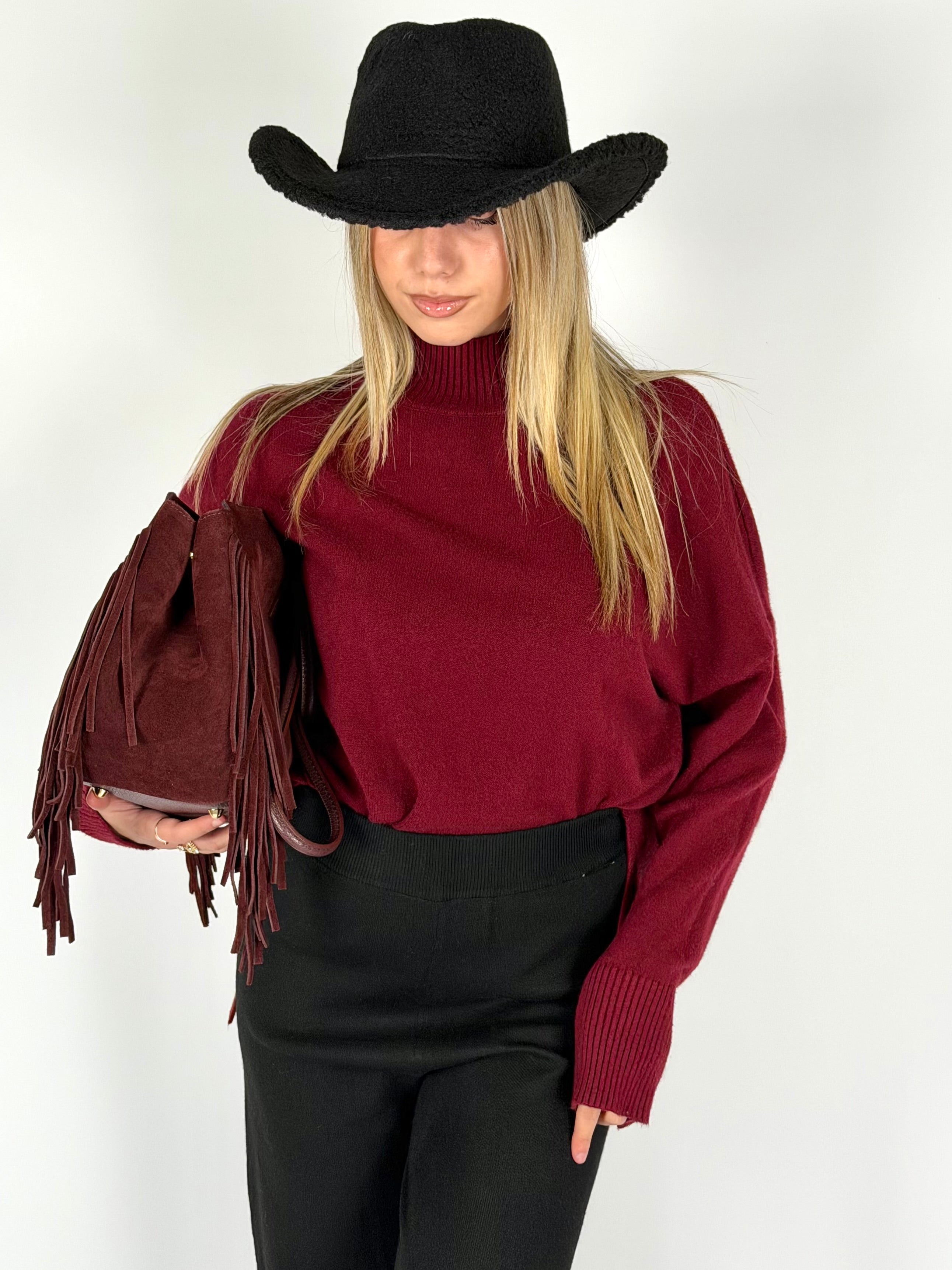 Maglia Aluna bordeaux