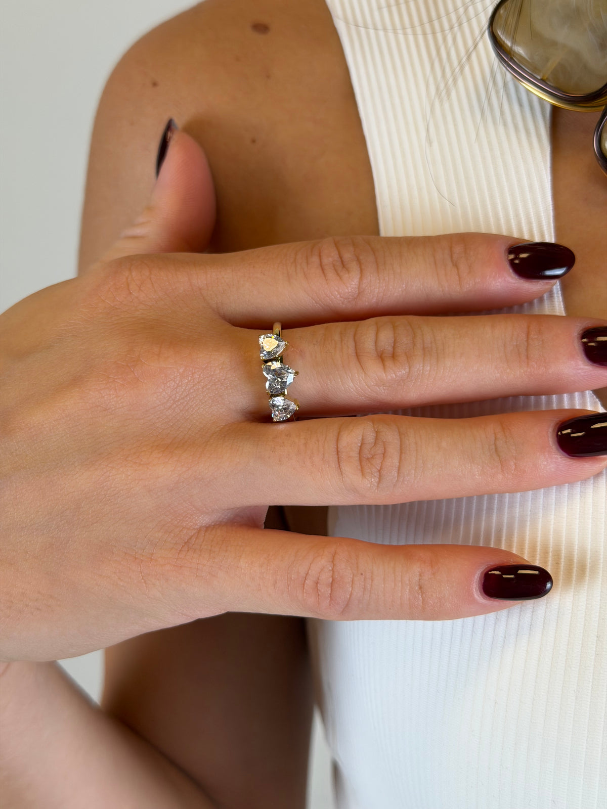 Anello 3 cuori