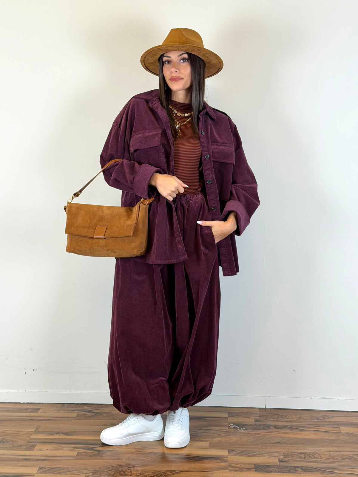 Camicia Ginny bordeaux