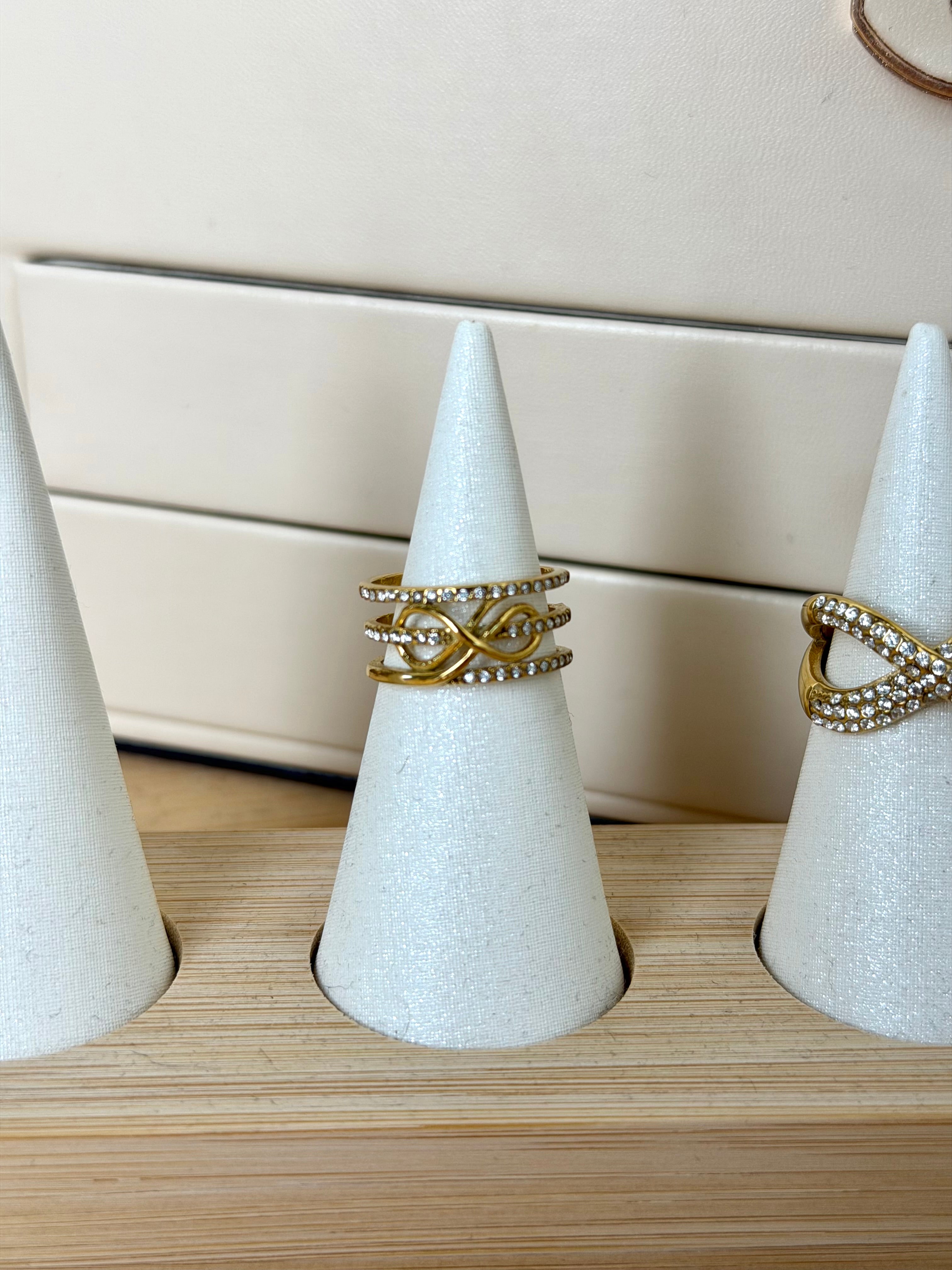 Anello 3 fasce - collezione infinito