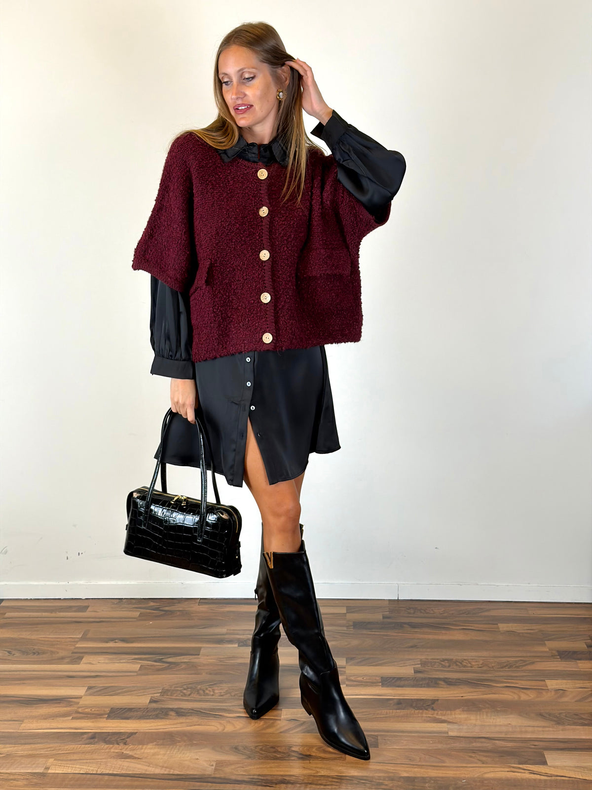 Maglia Alpaca bordeaux