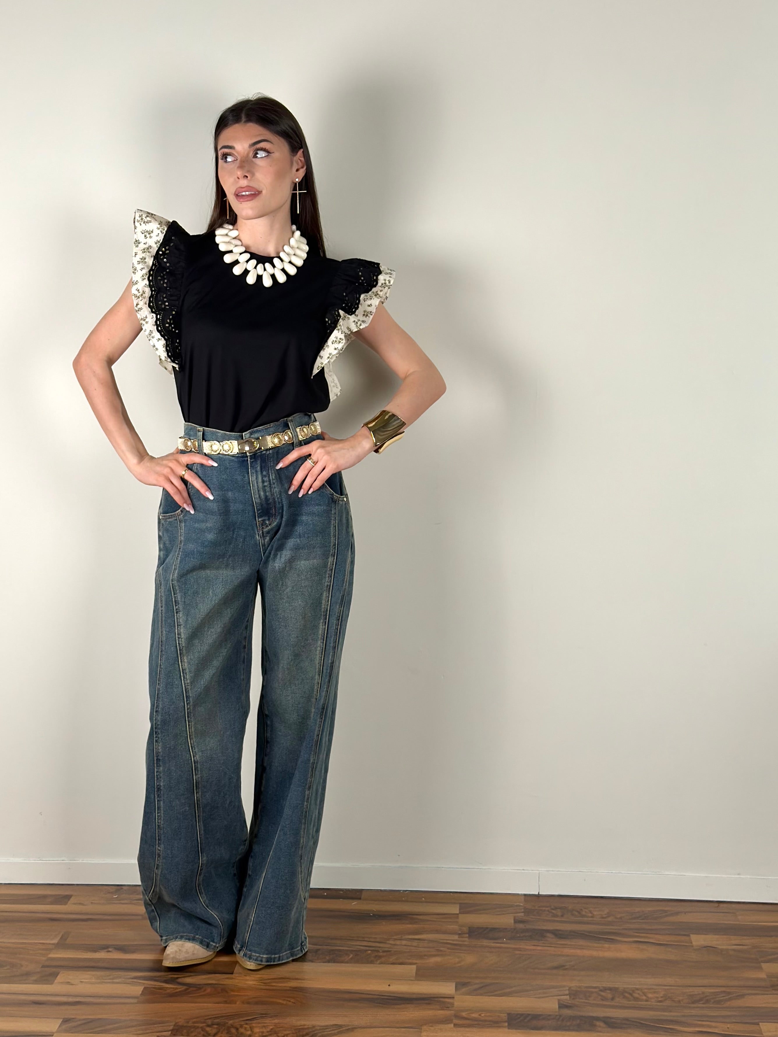 T-shirt Minea nera