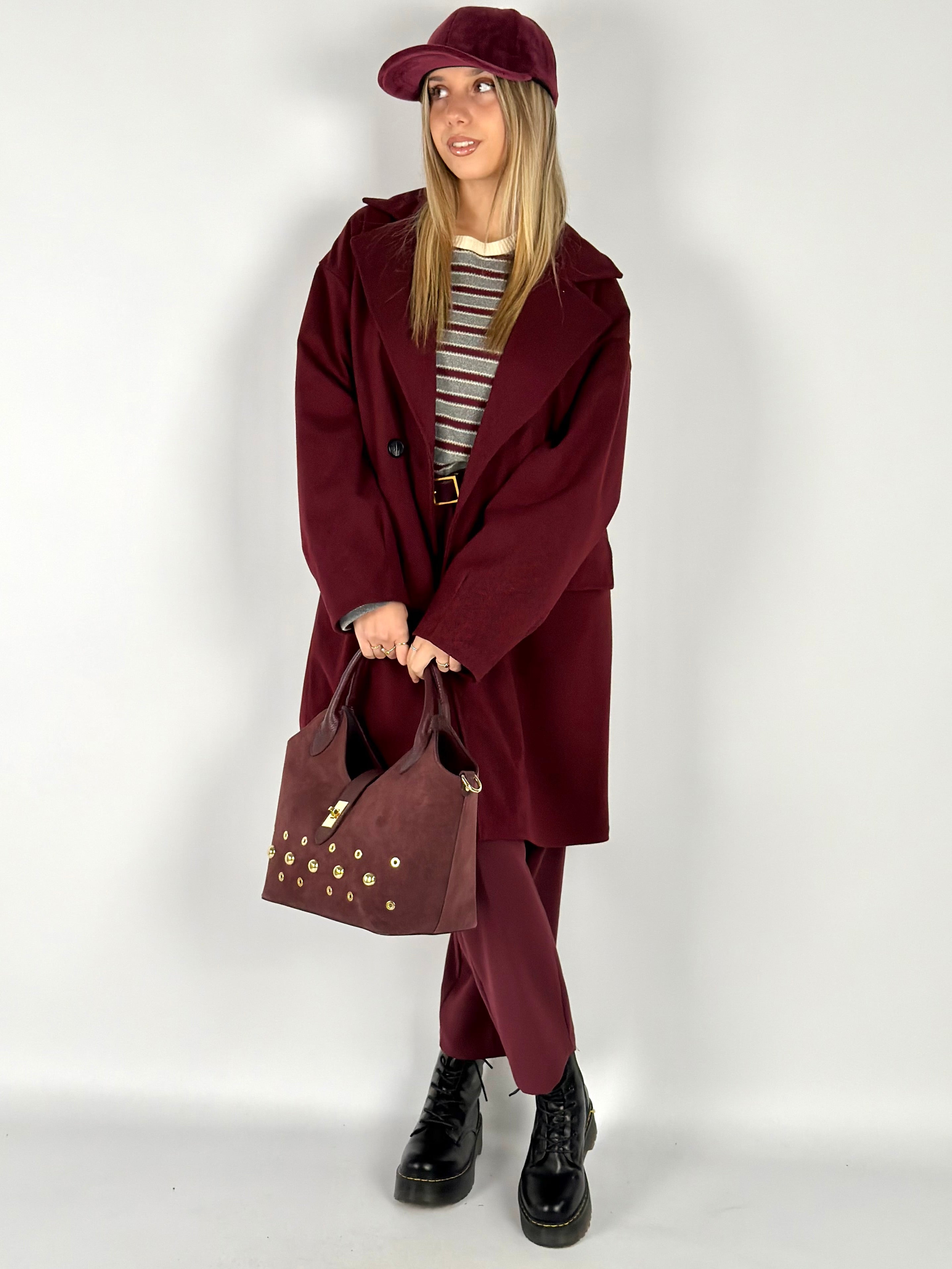 Cappotto Cloud Bordeaux