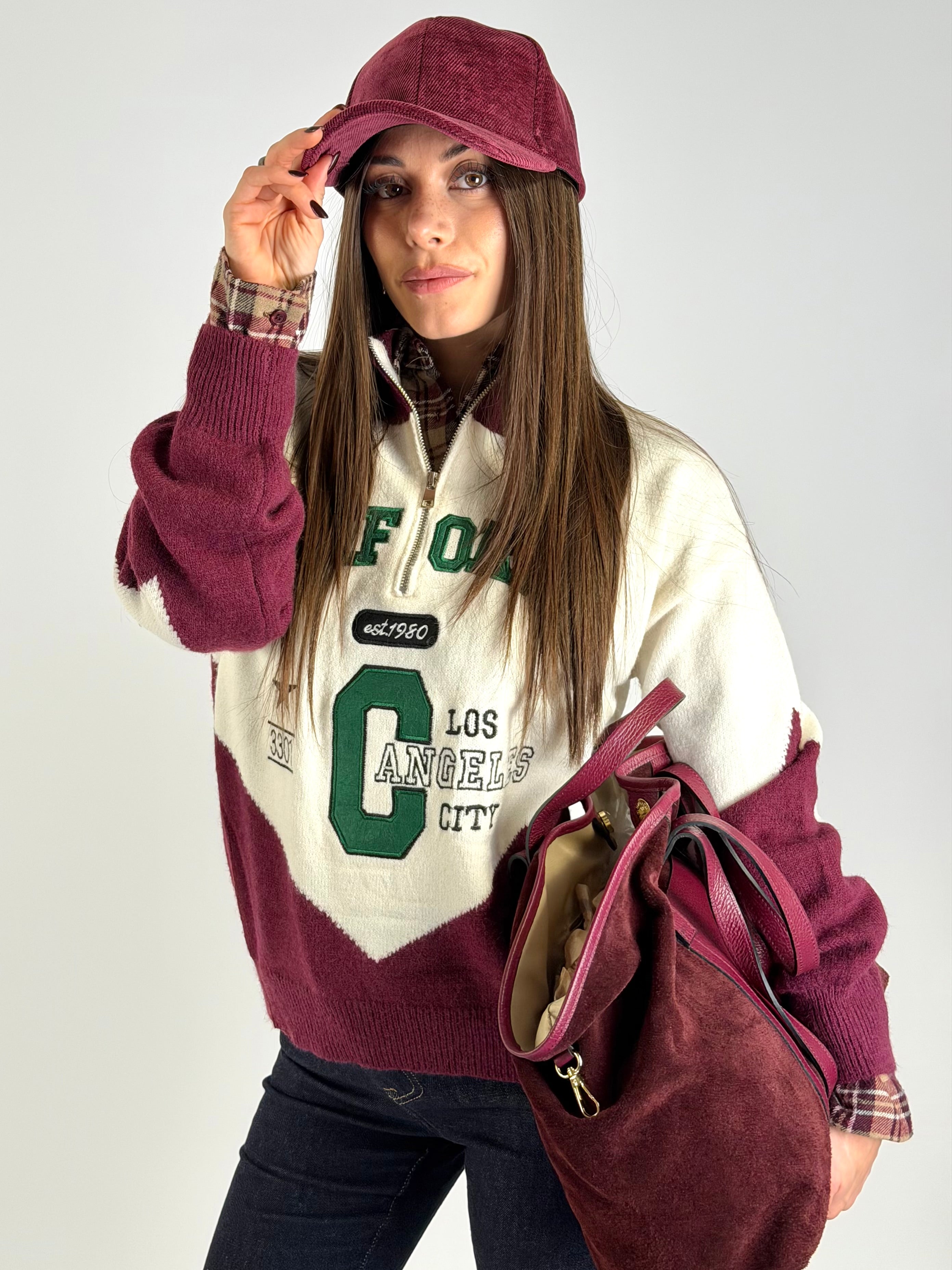 Maglia California bordeaux