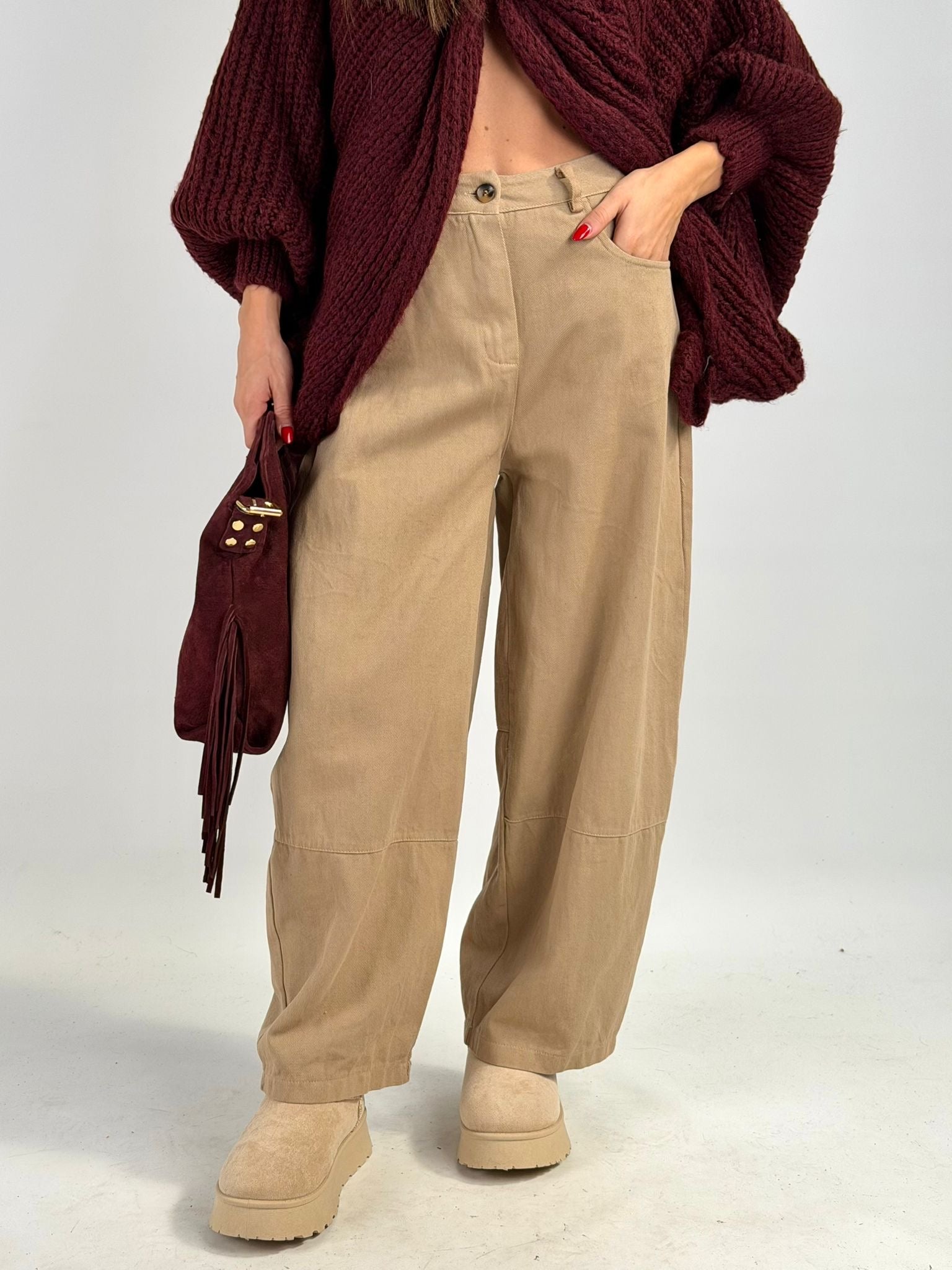 Pantalone Nadia beige Napoli