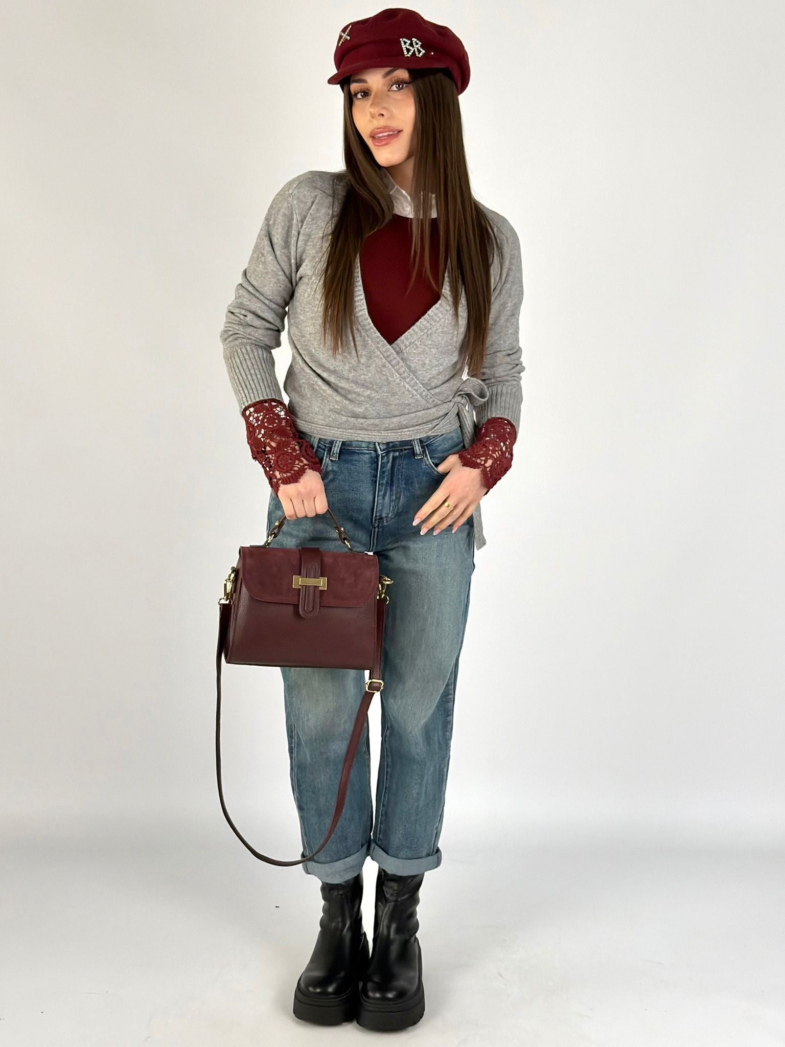 Maglia scaldacuore grigio