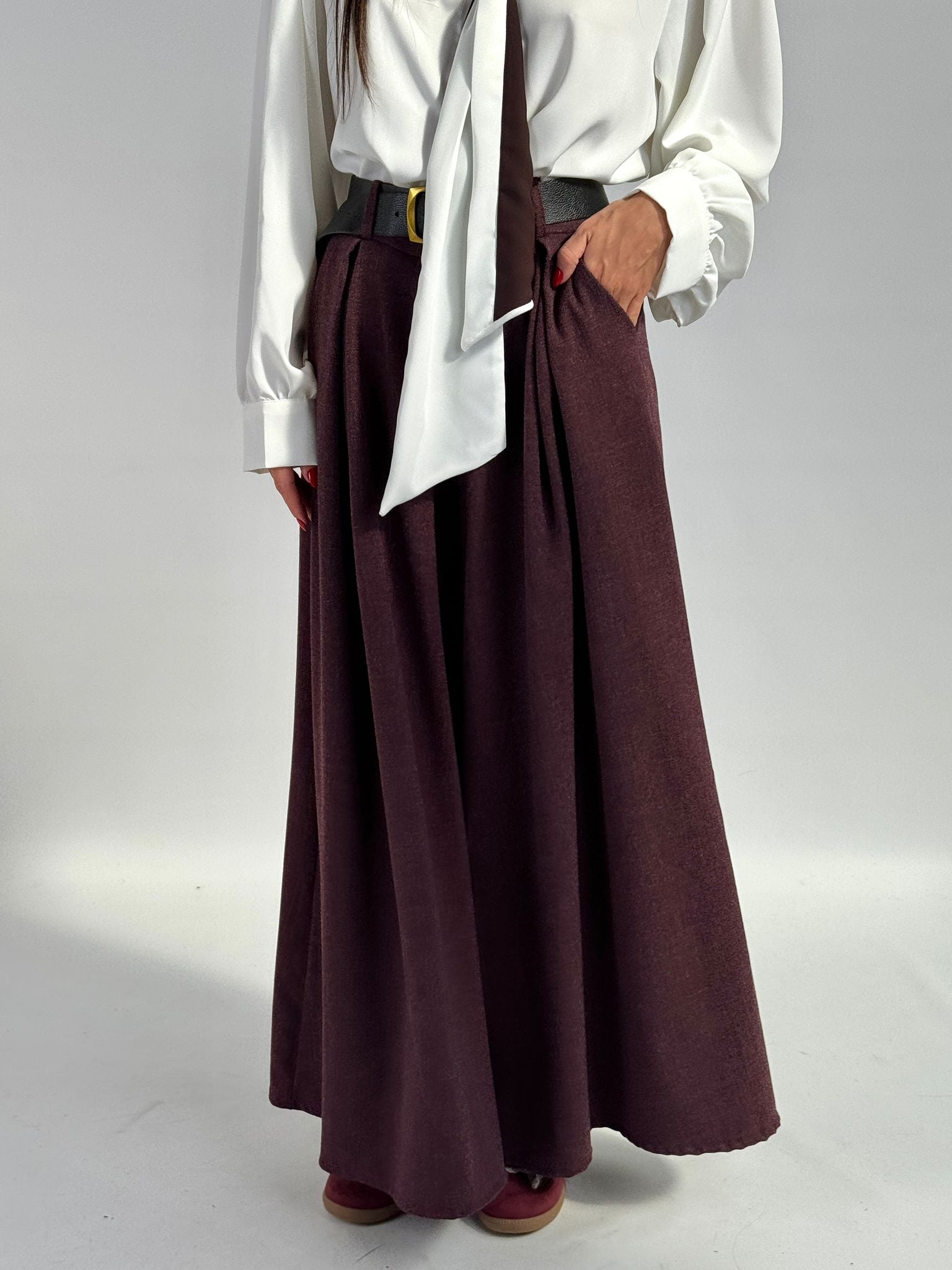 Pantalone Kate bordeaux