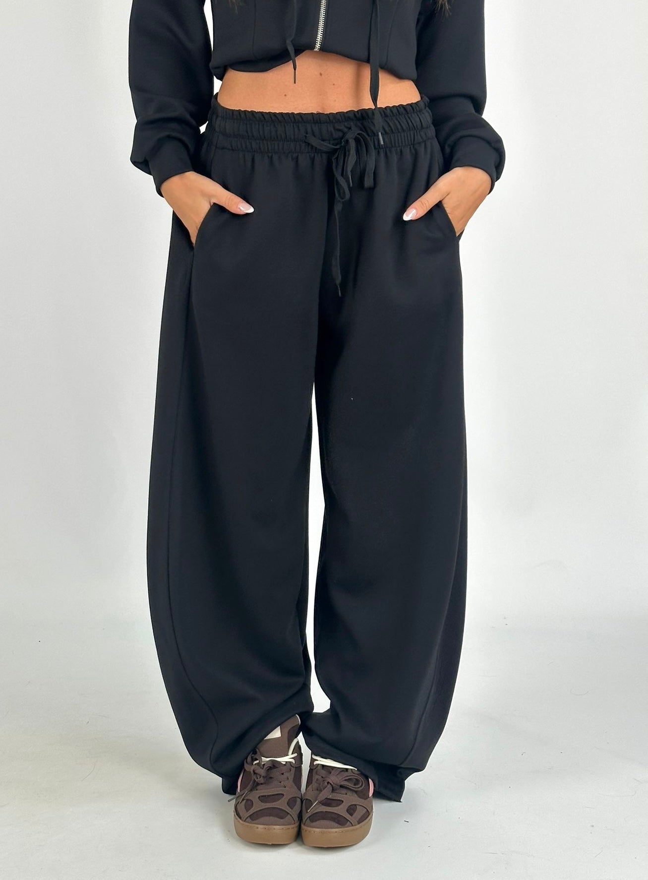 Pantalone tuta sportiva Gemma nero