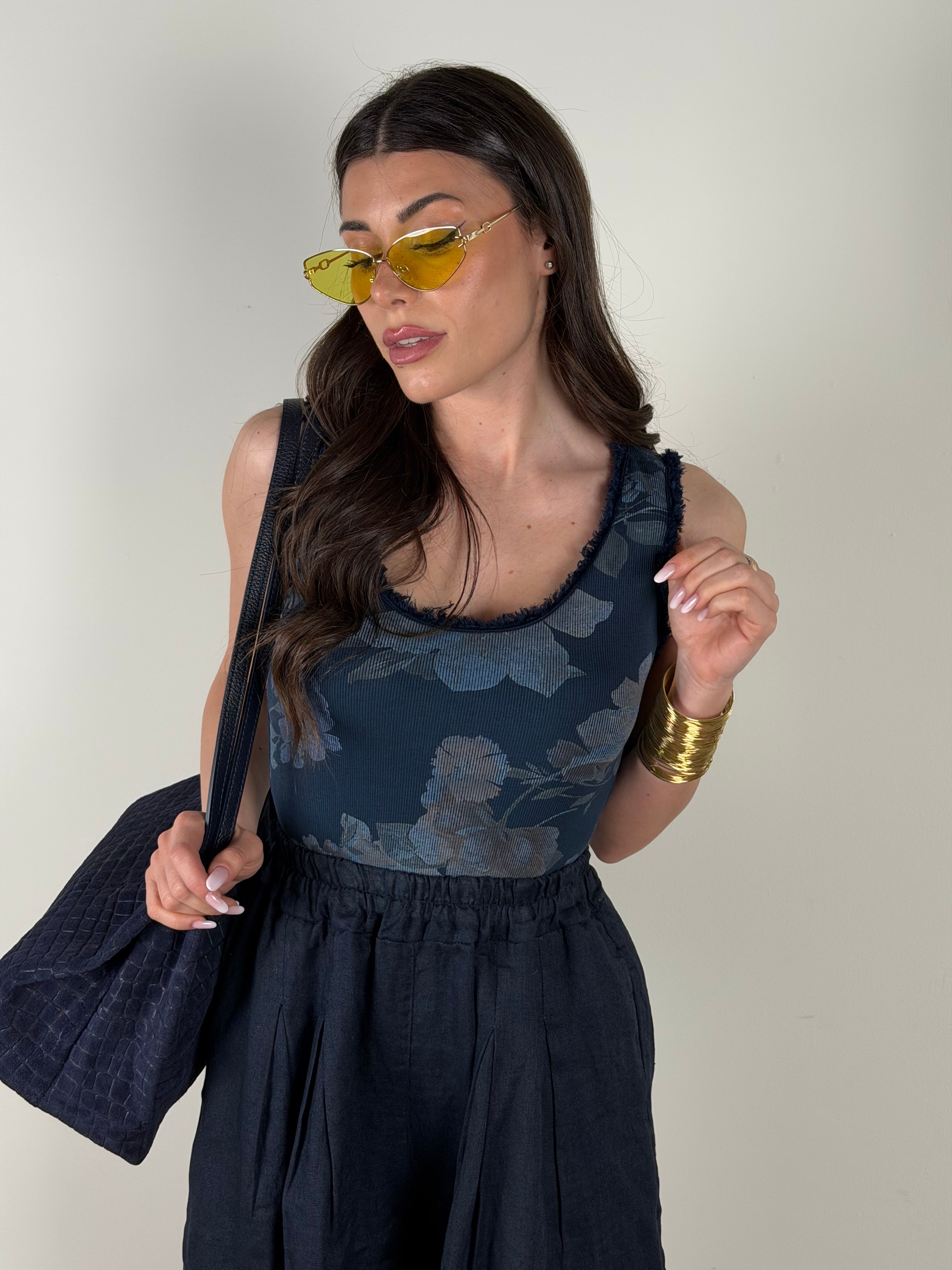 Top Midnight Chic blu