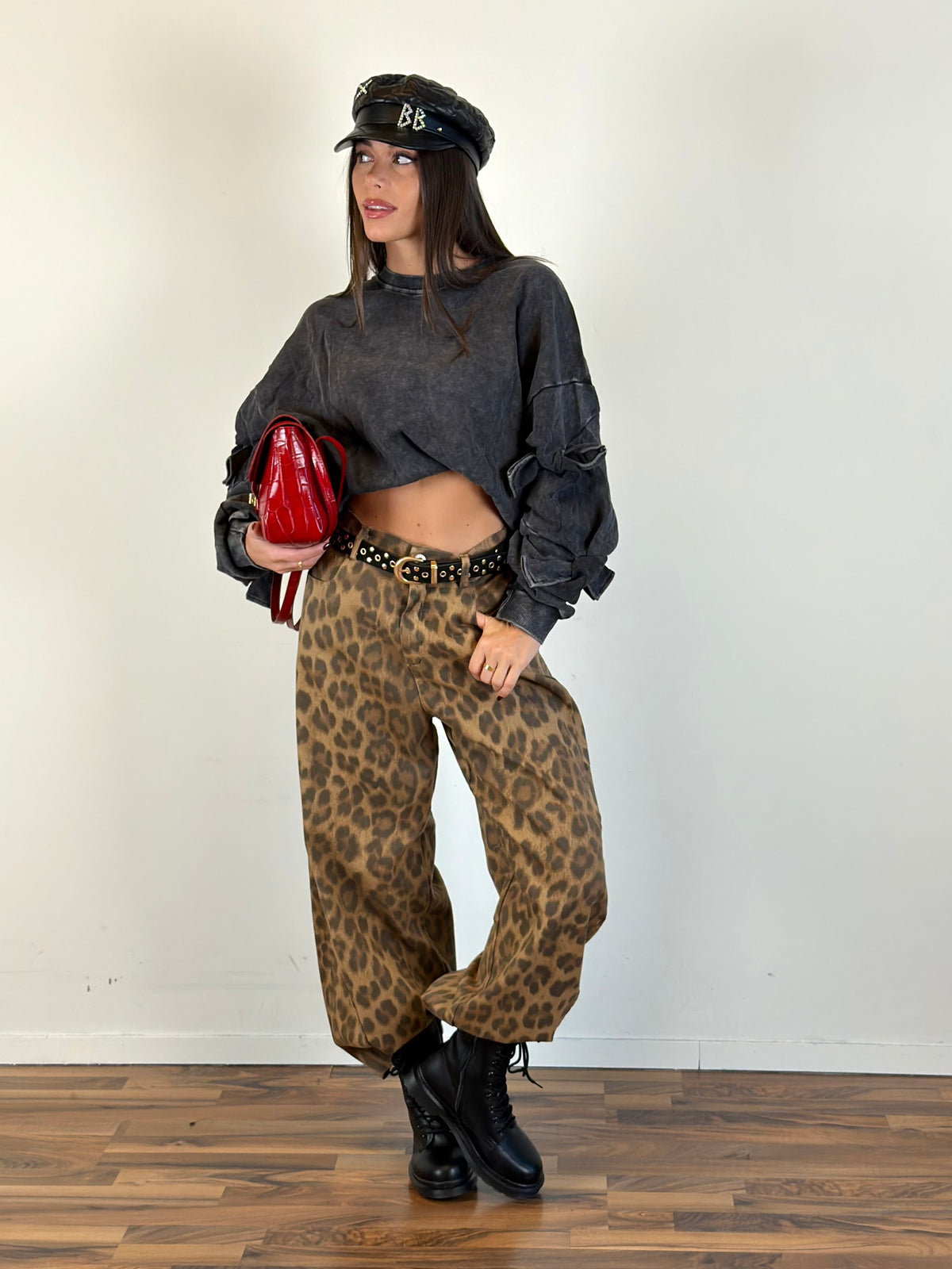 Jeans Panther cuoio