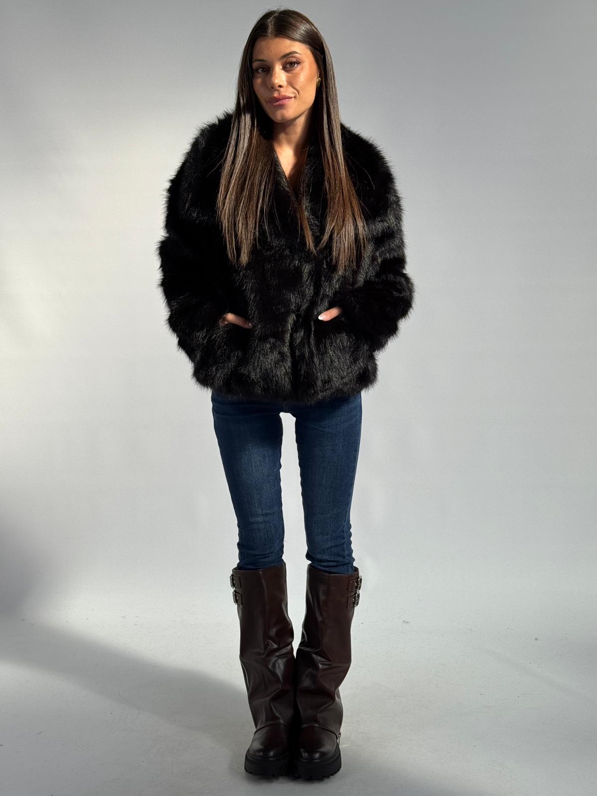 Pelliccia Gemma nero
