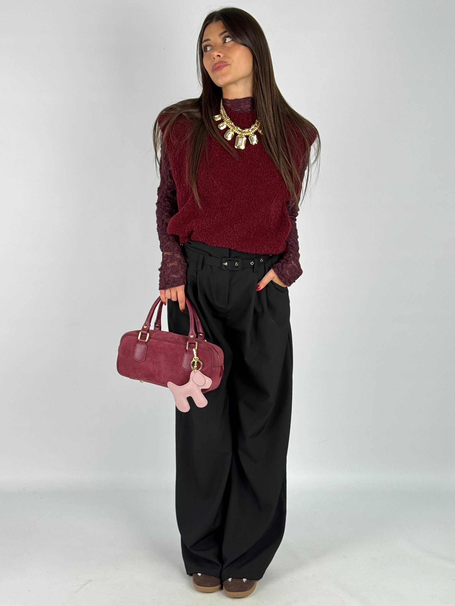 Gilet Lory bordeaux