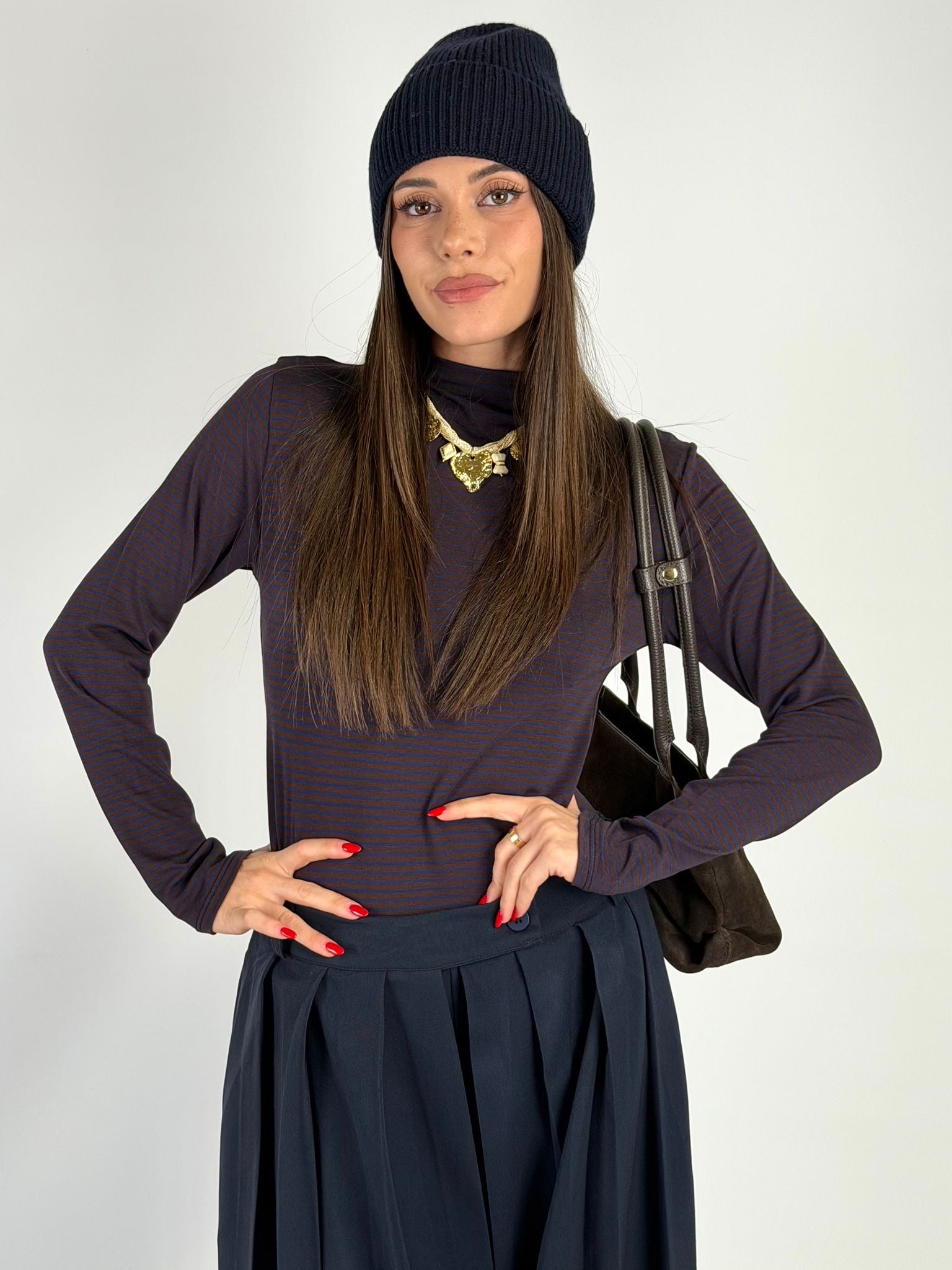 Maglia righe Barbara blu