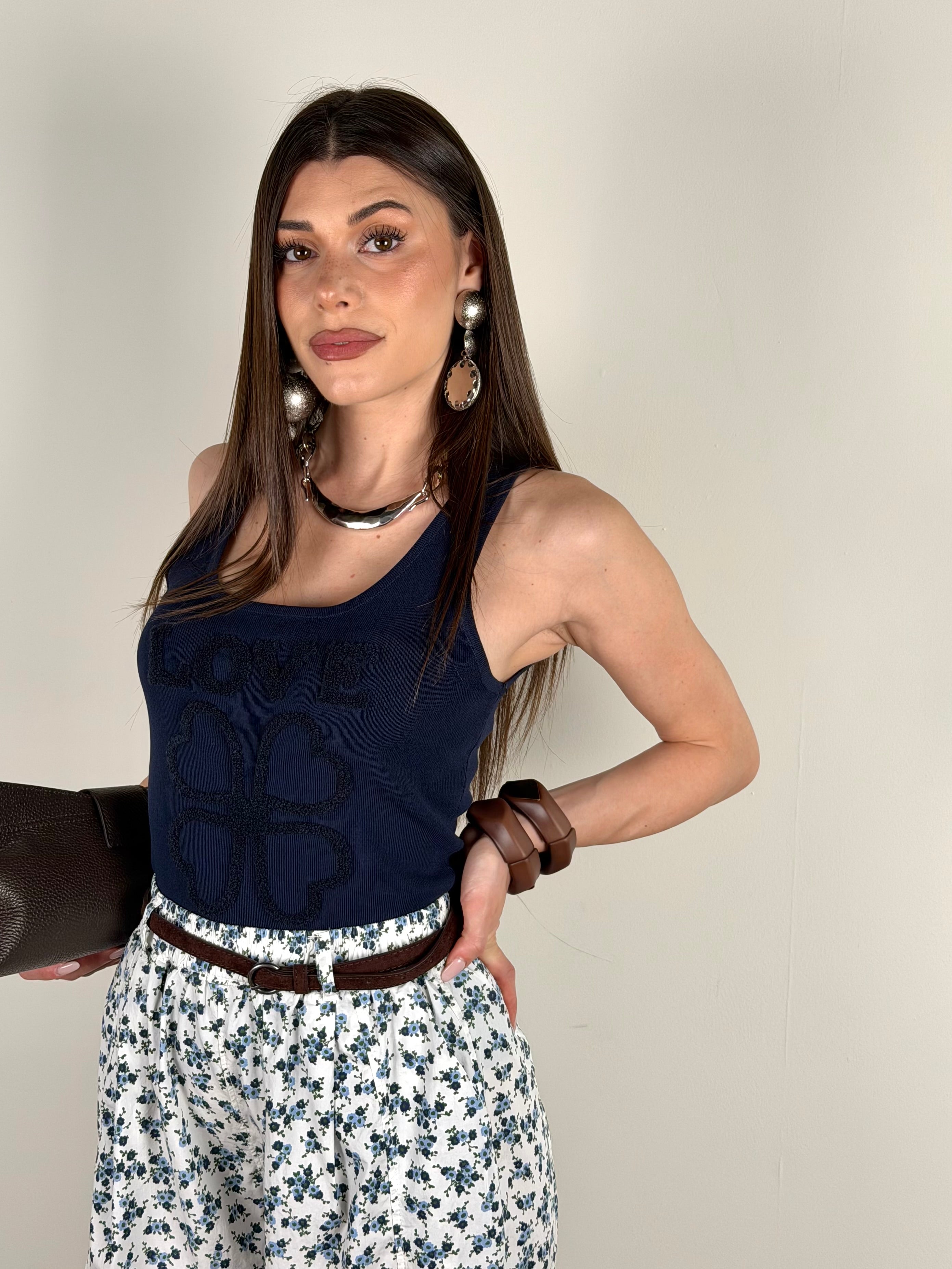 Top Ines blu