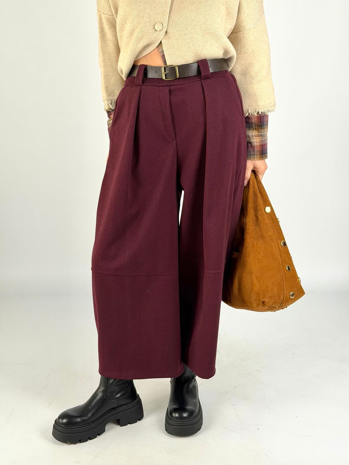 Pantalone Mulan bordeaux