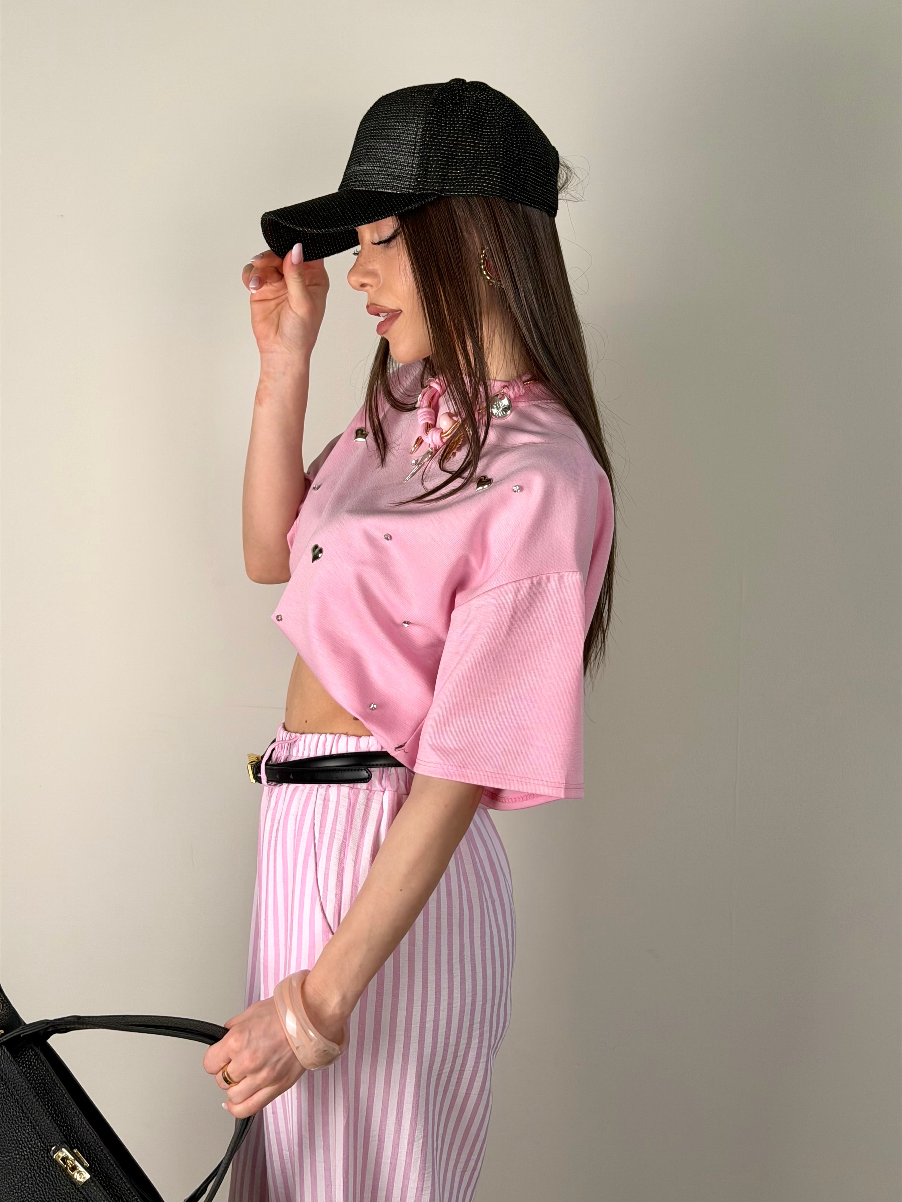 T-shirt Essenza rosa