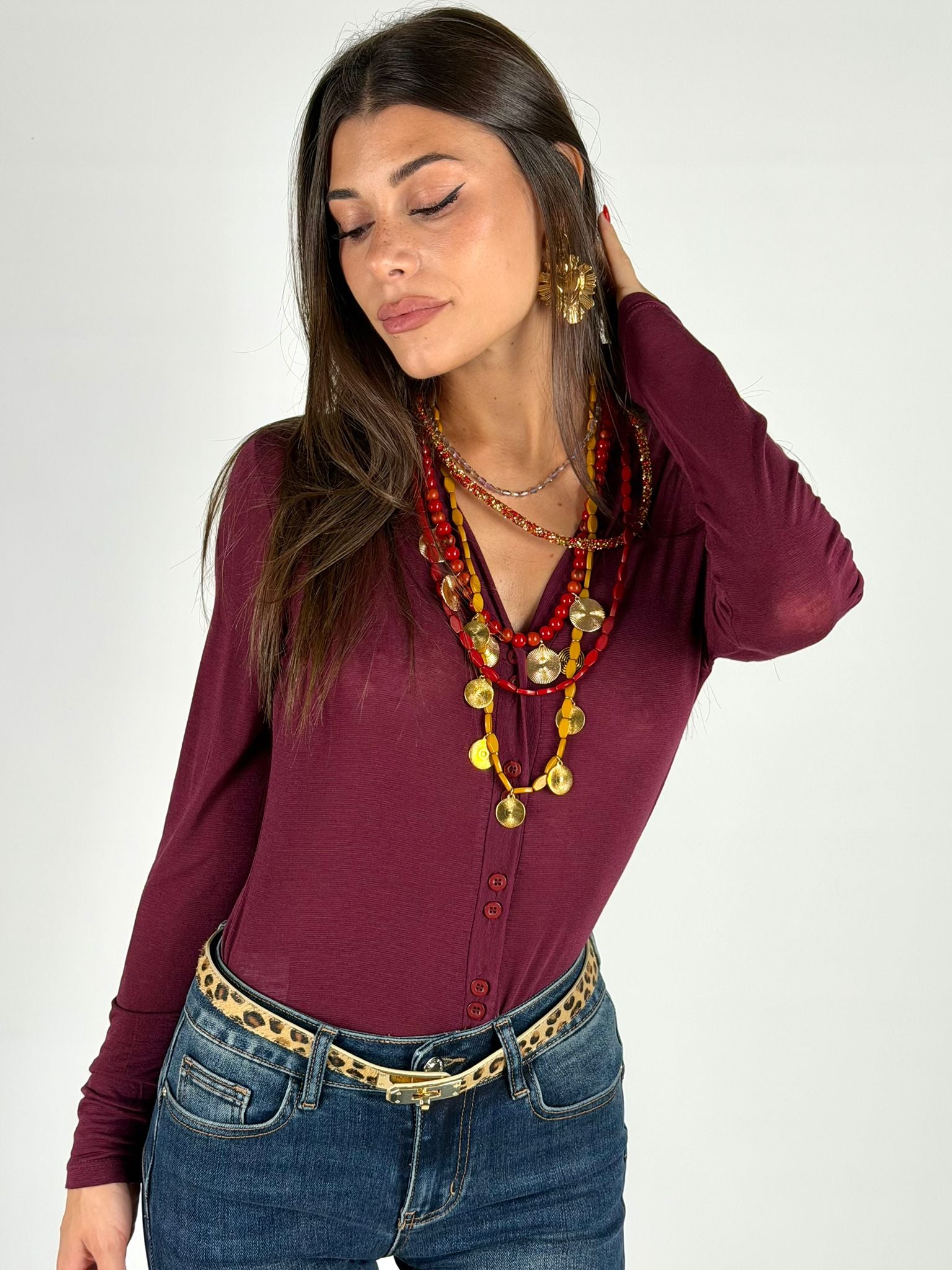 Maglia Britney bordeaux