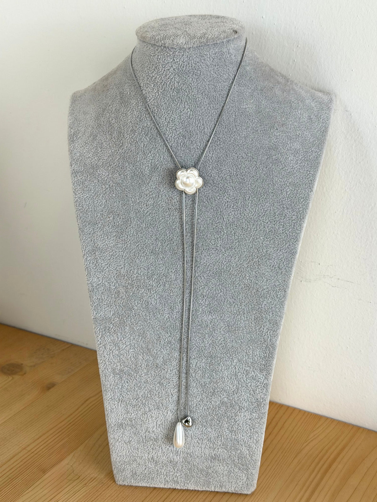 Collana fiore e perla - collezione Perla