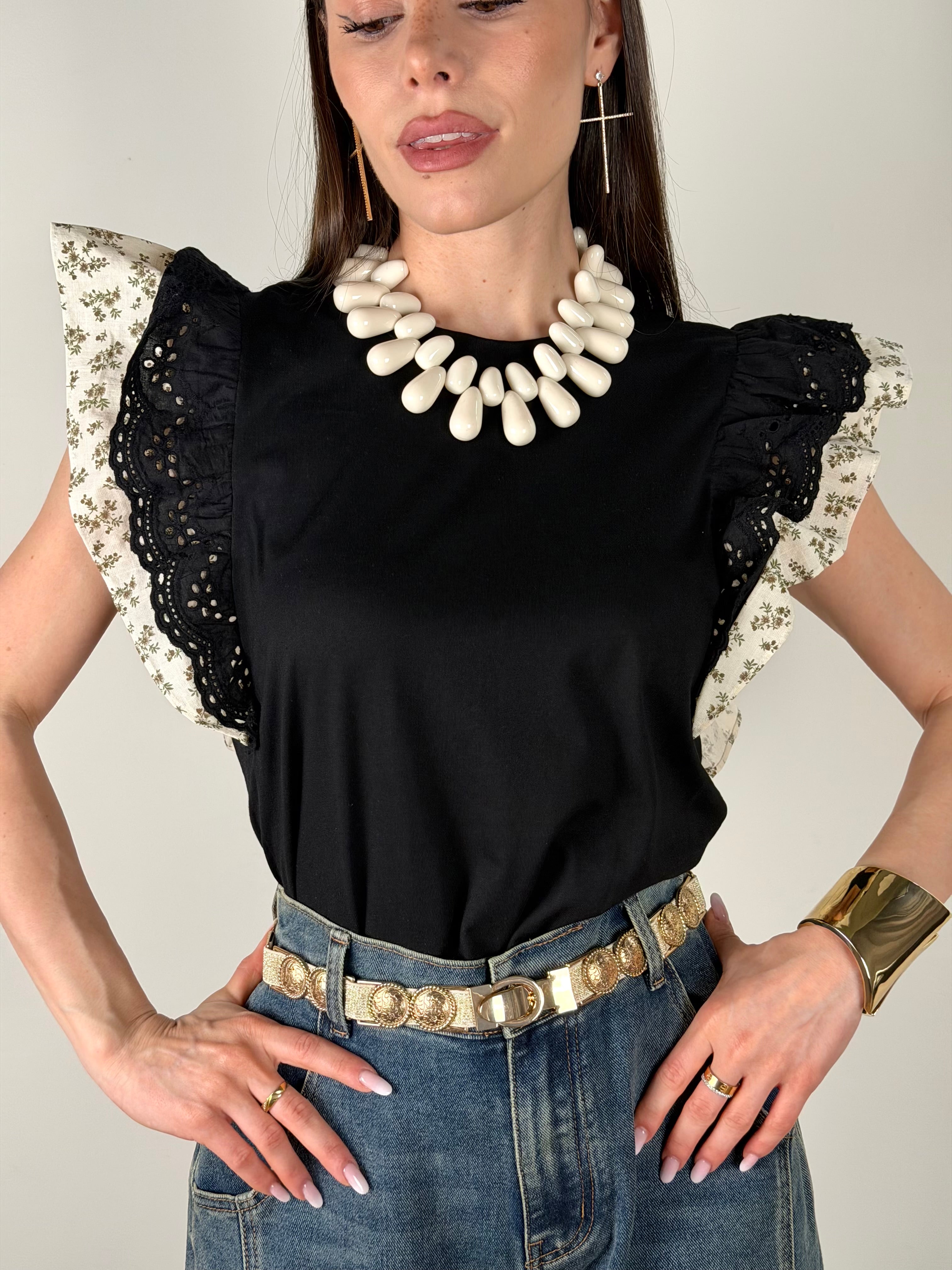 T-shirt Minea nera