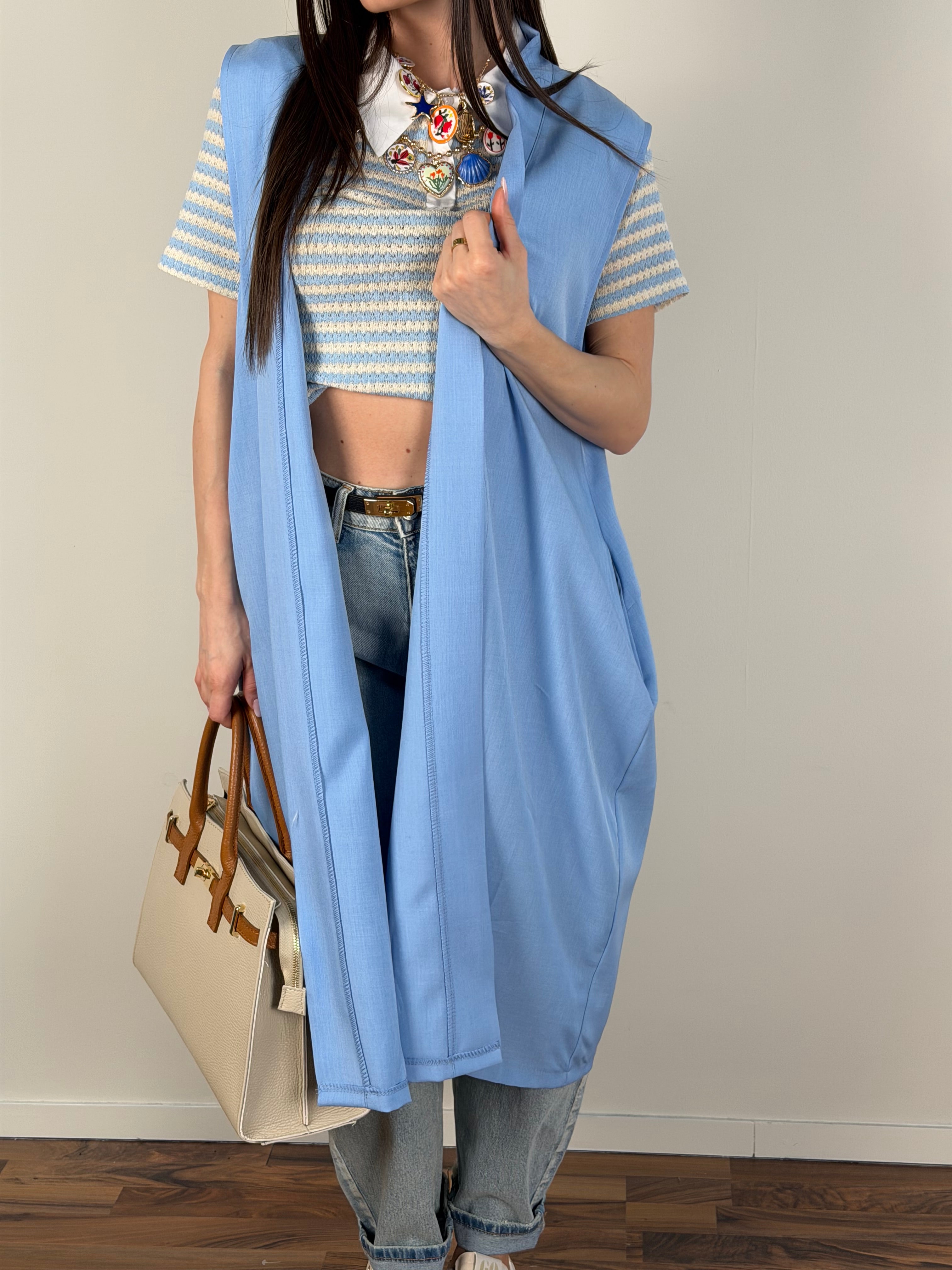 Cardigan Palermo celeste