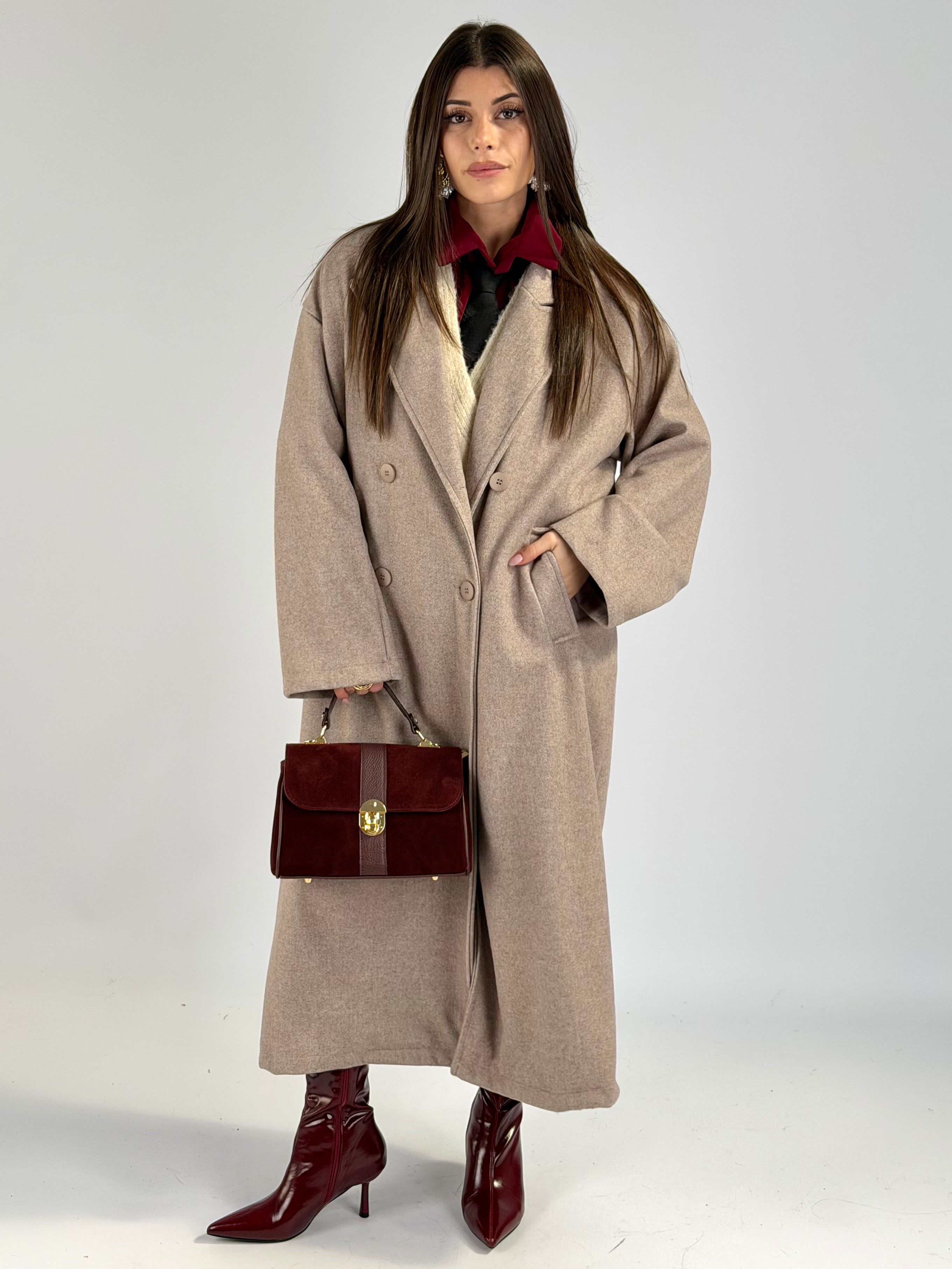 Maxi cappotto KIMBERLY beige