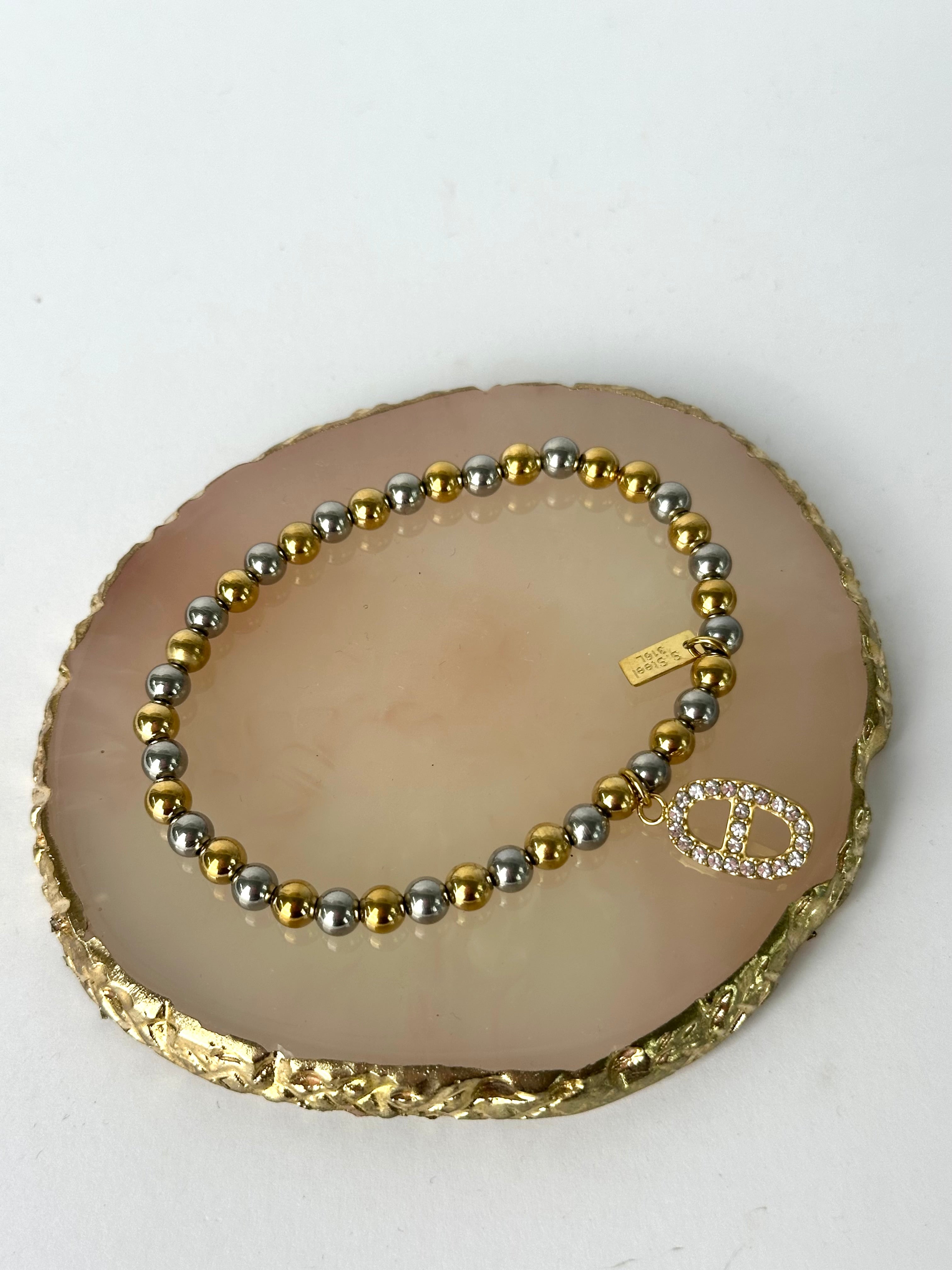 Bracciale perline Tiffany style