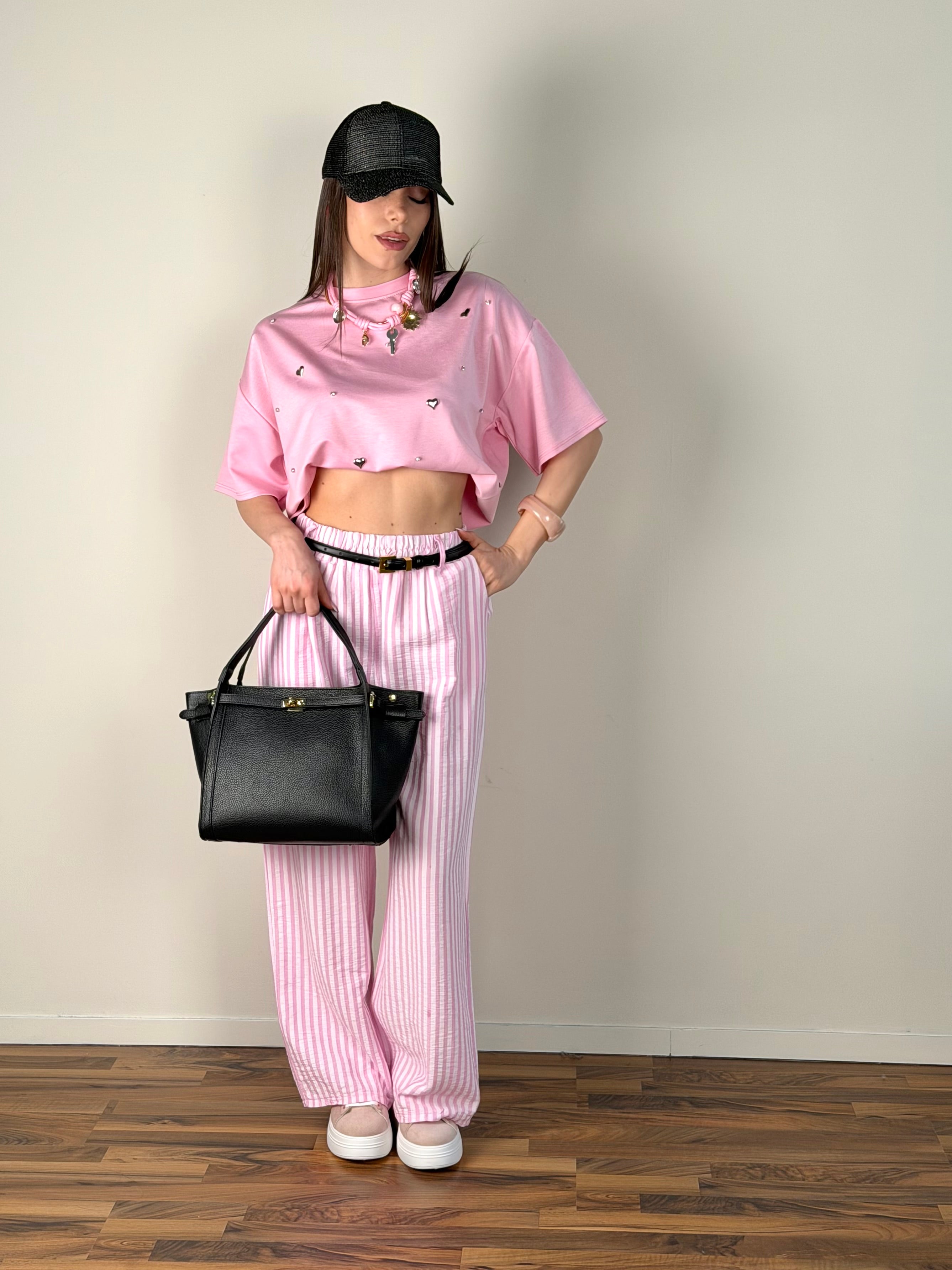 T-shirt Essenza rosa