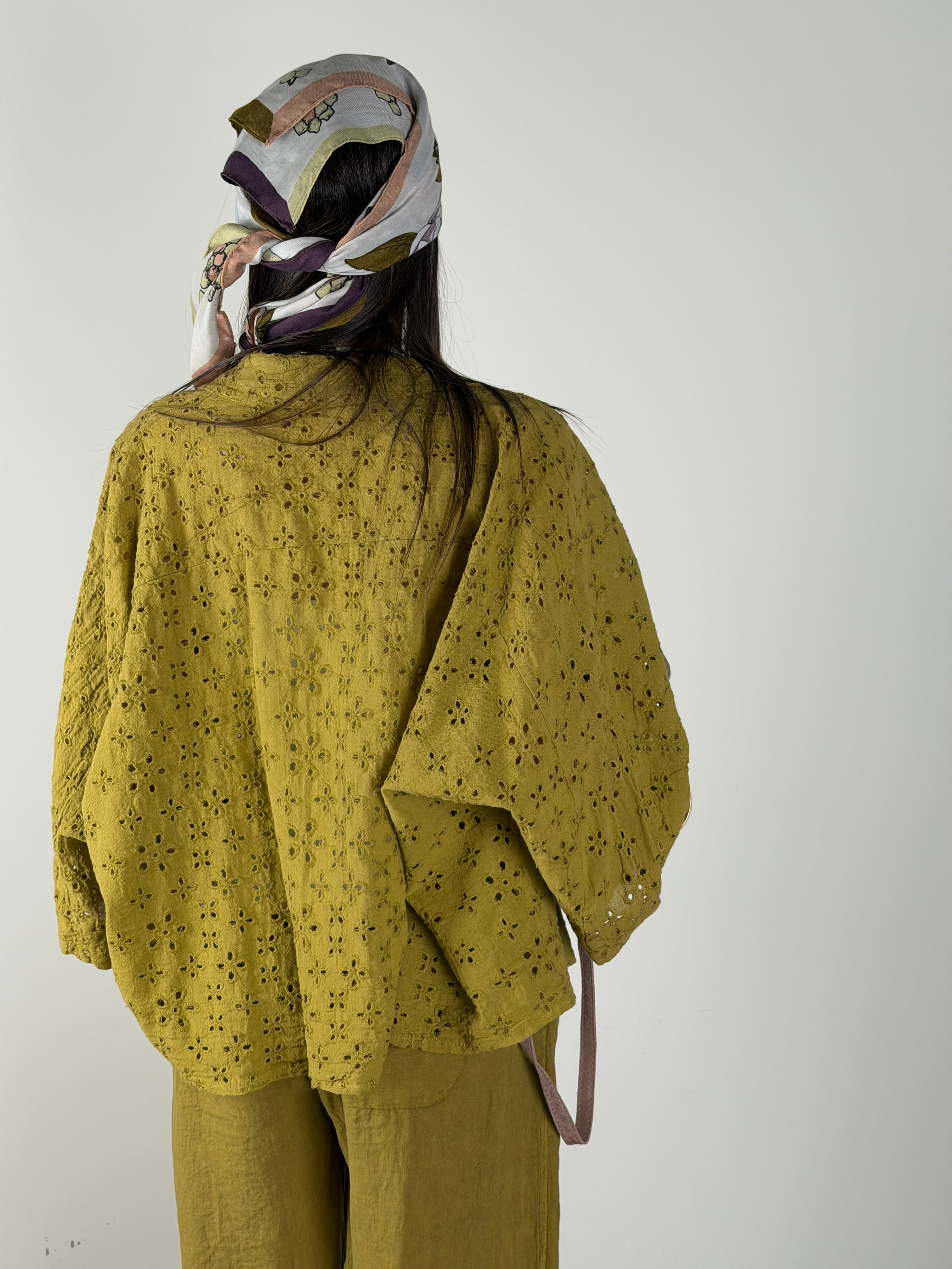 Camicia Sara verde acido