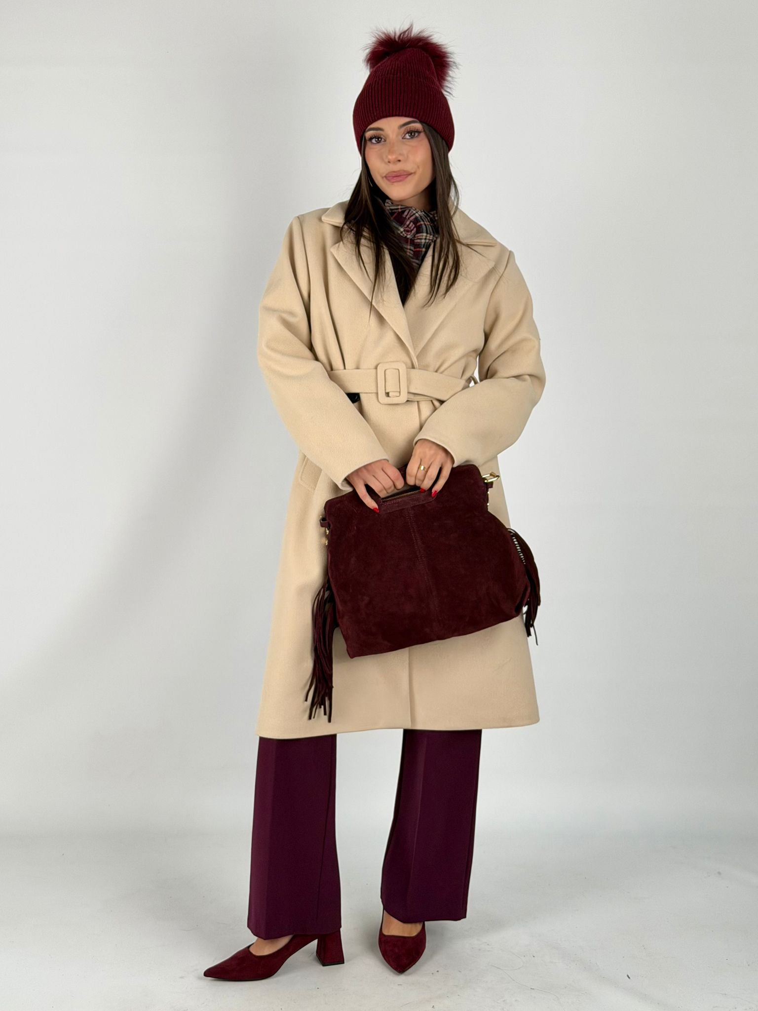 Maxi cappotto DESY beige