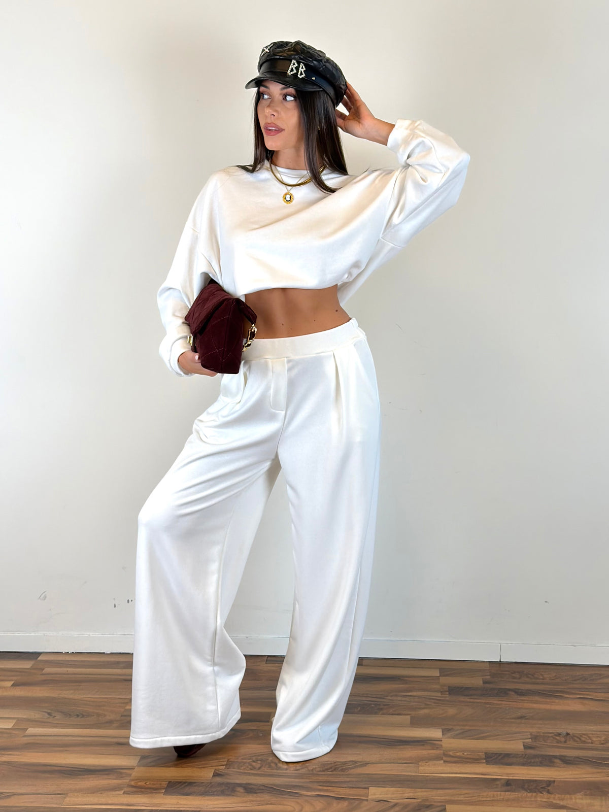 Pantalone tuta Funny panna
