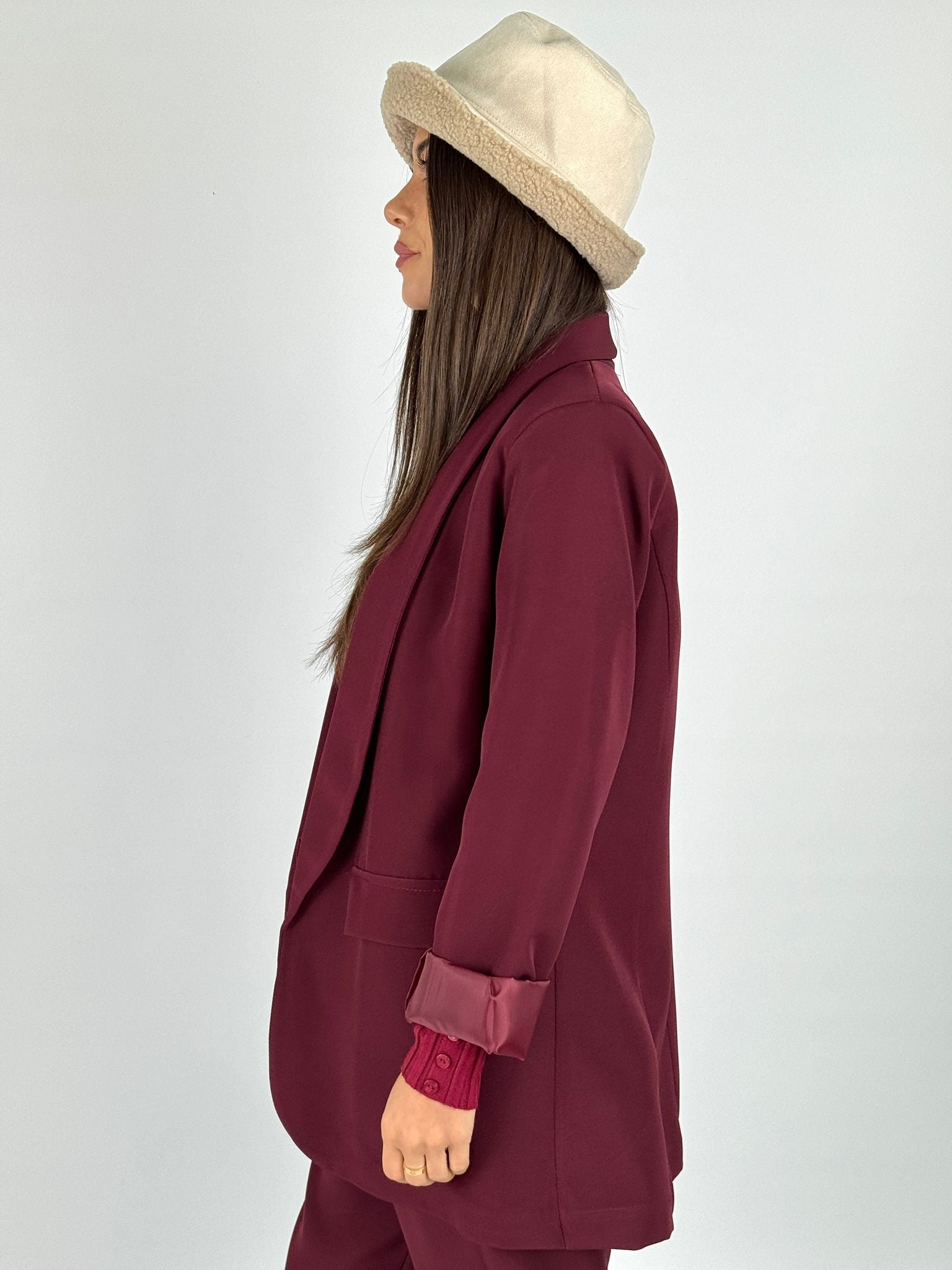Giacca completo Amira bordeaux