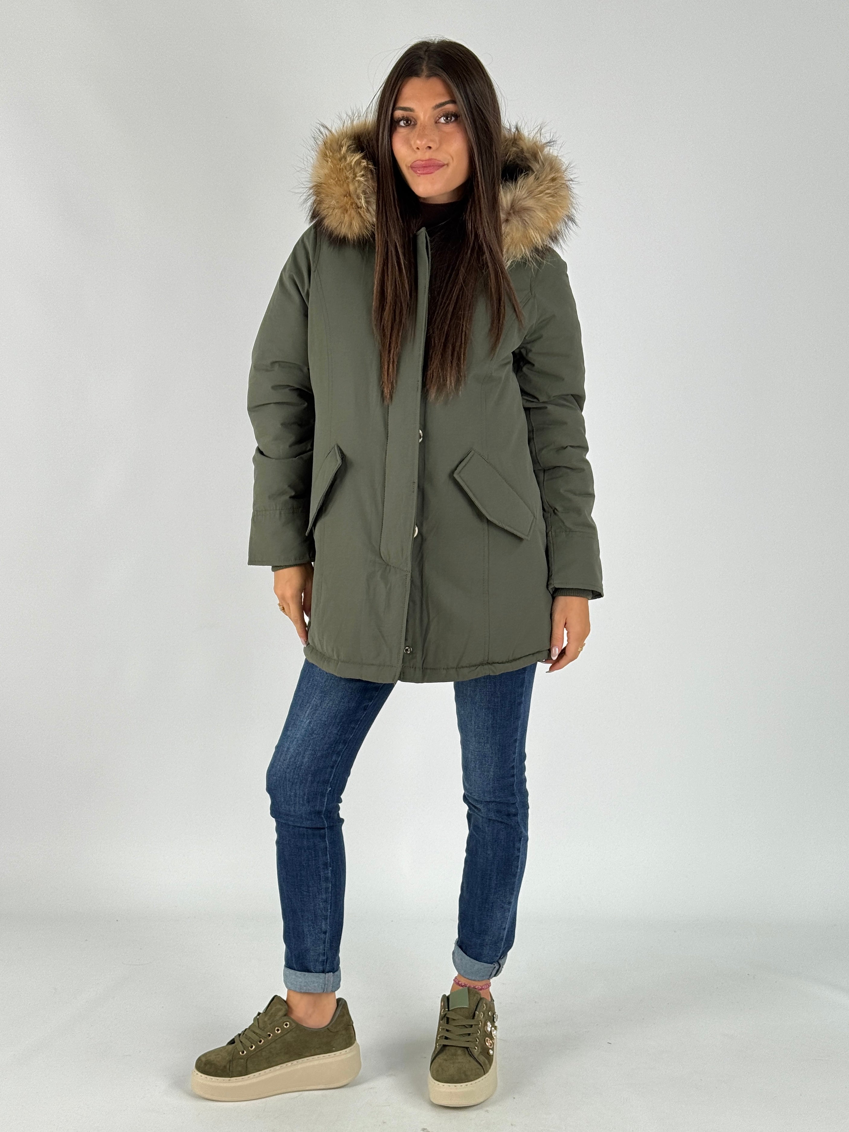 Giaccone Parka verde