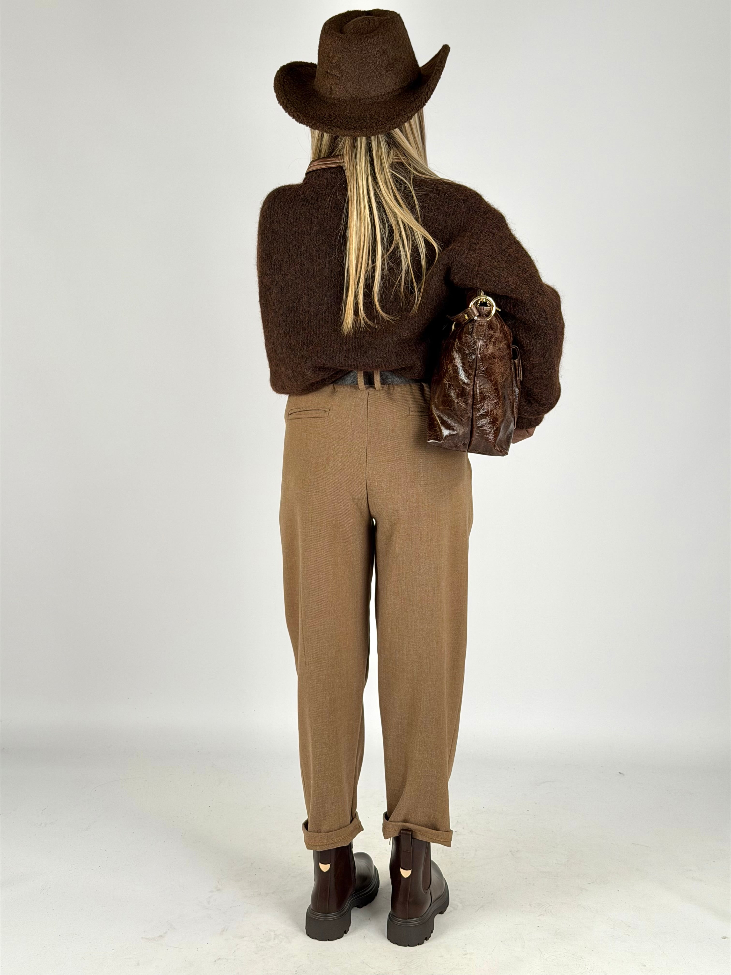 Pantalone completo Dafne tabacco