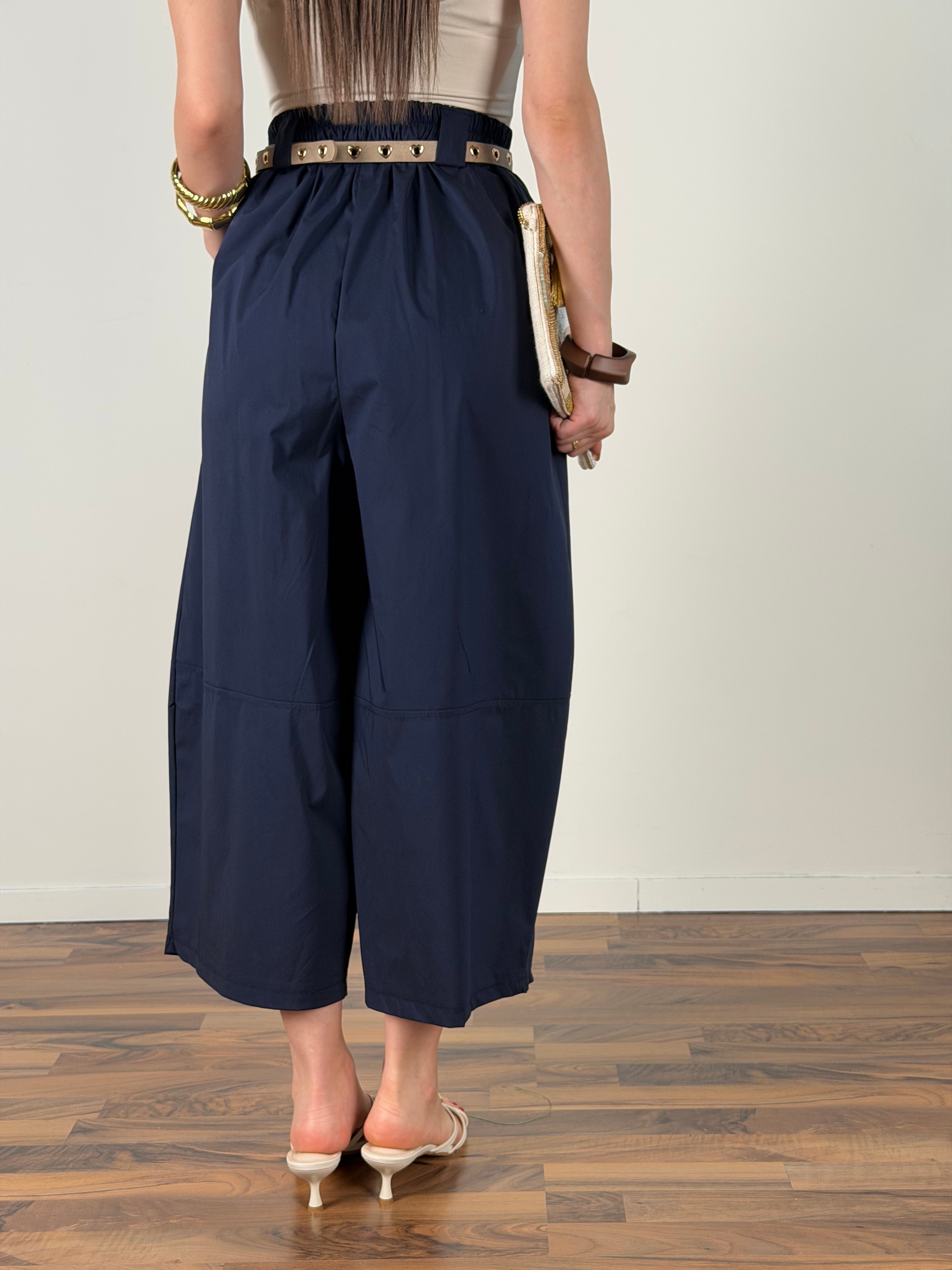 Pantalone Singapore blu