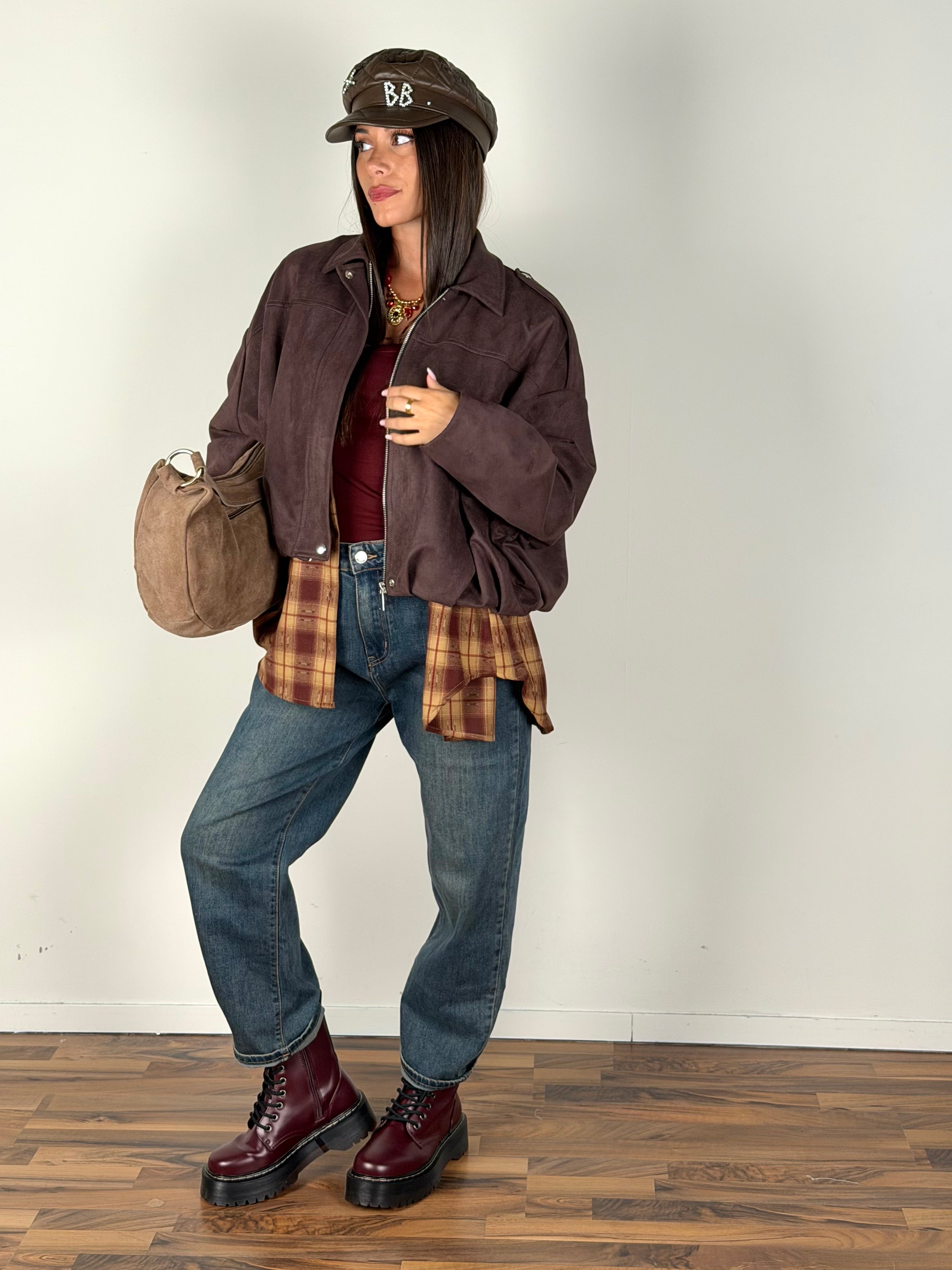 Bomber scamosciato Clelia moro