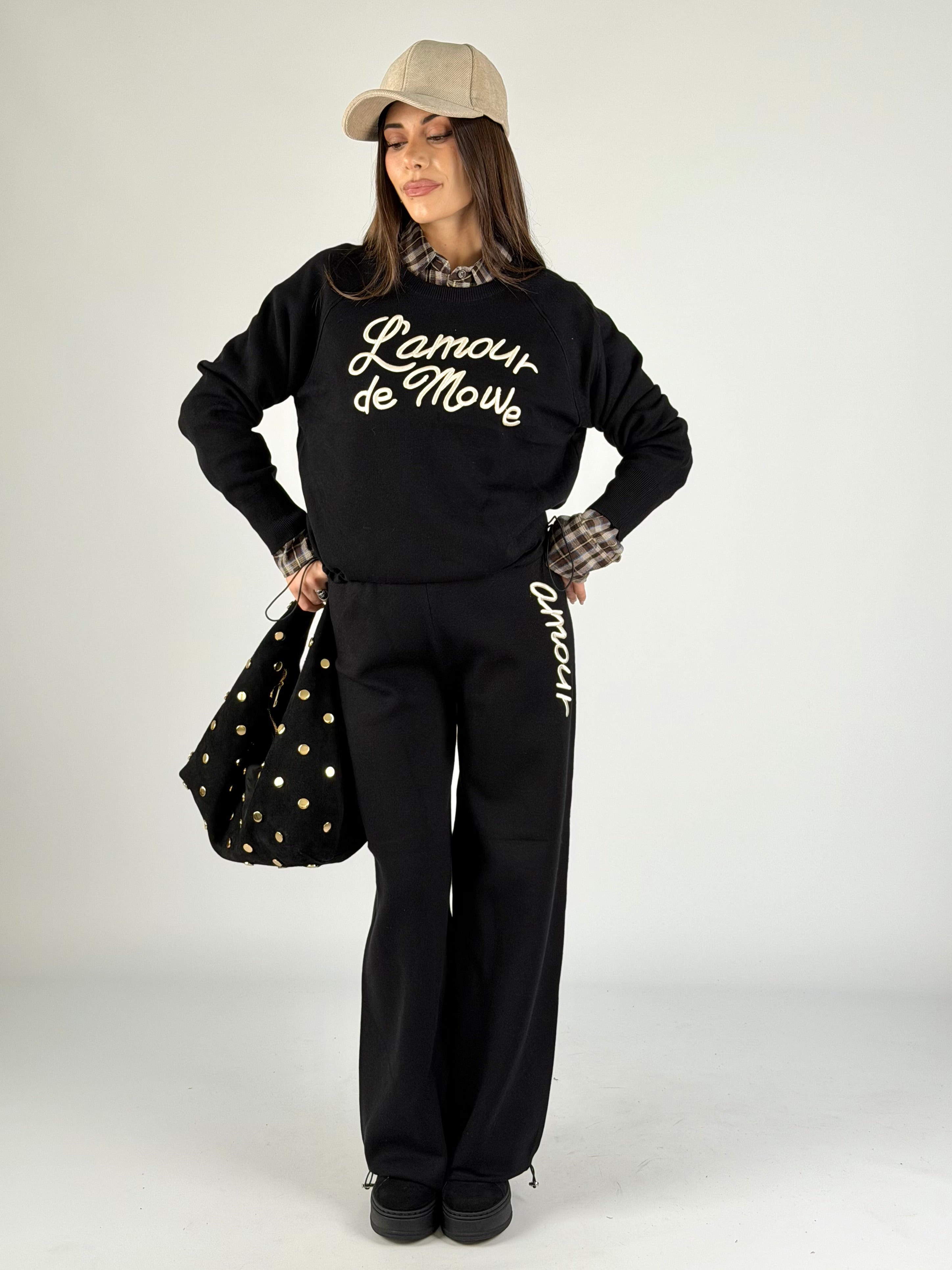 Tuta sportiva L’amour nera