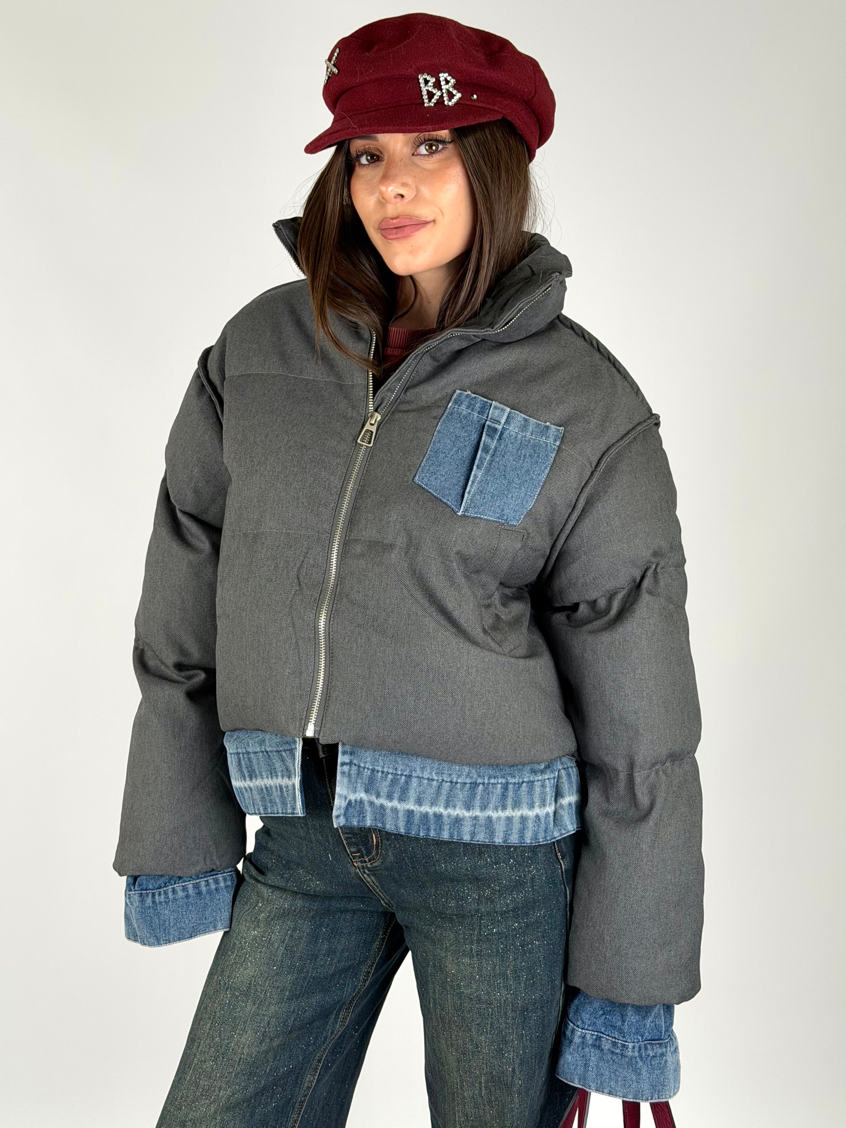 Piumino Mabel grigio