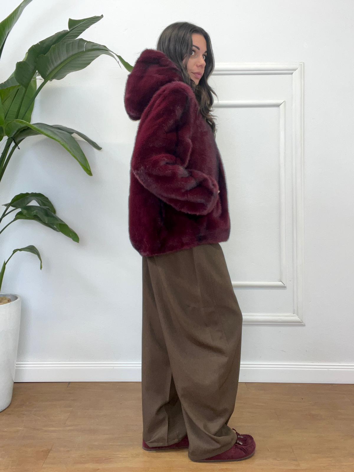 Pelliccia Julia bordeaux