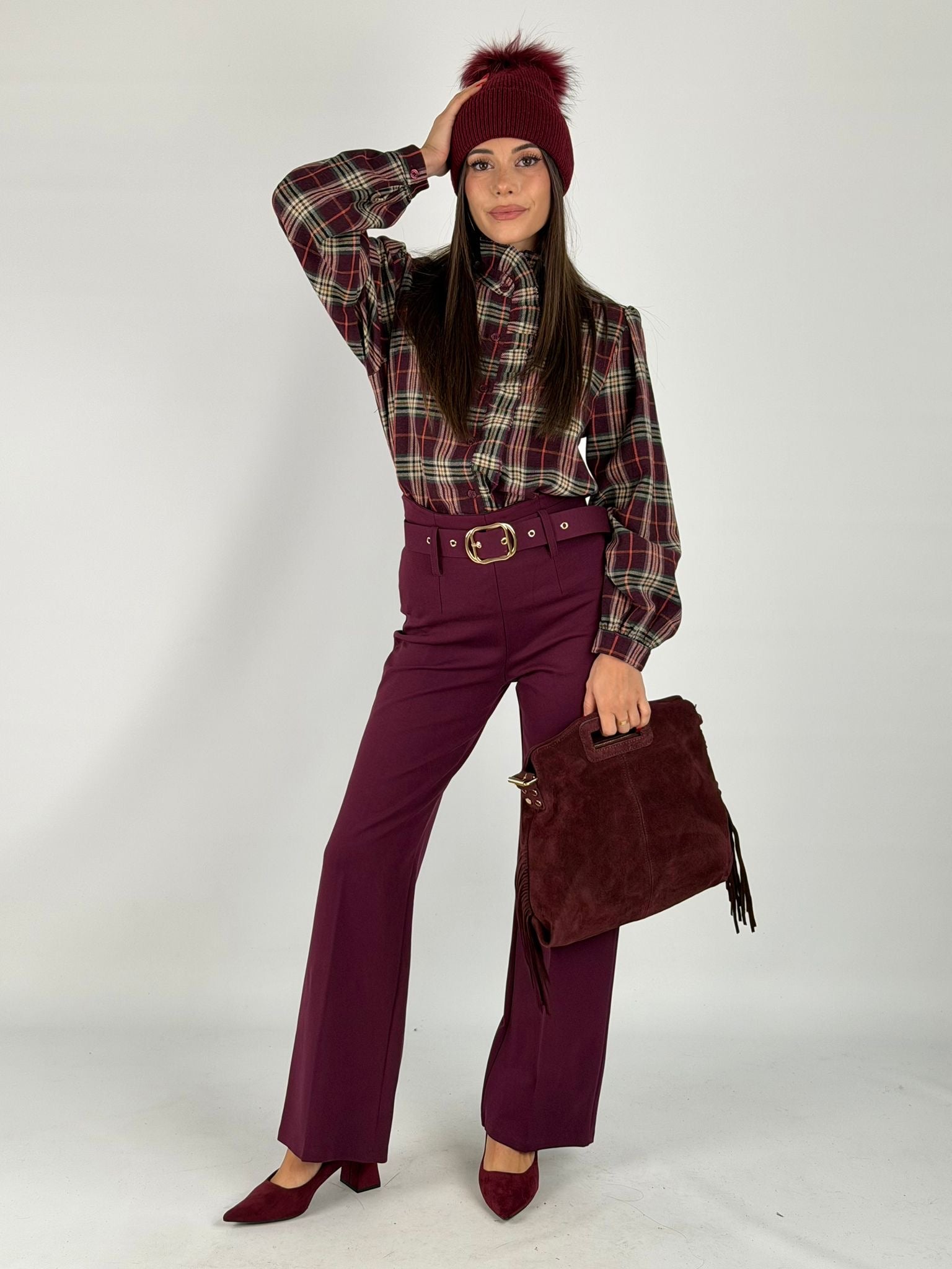 Camicia Desy bordeaux
