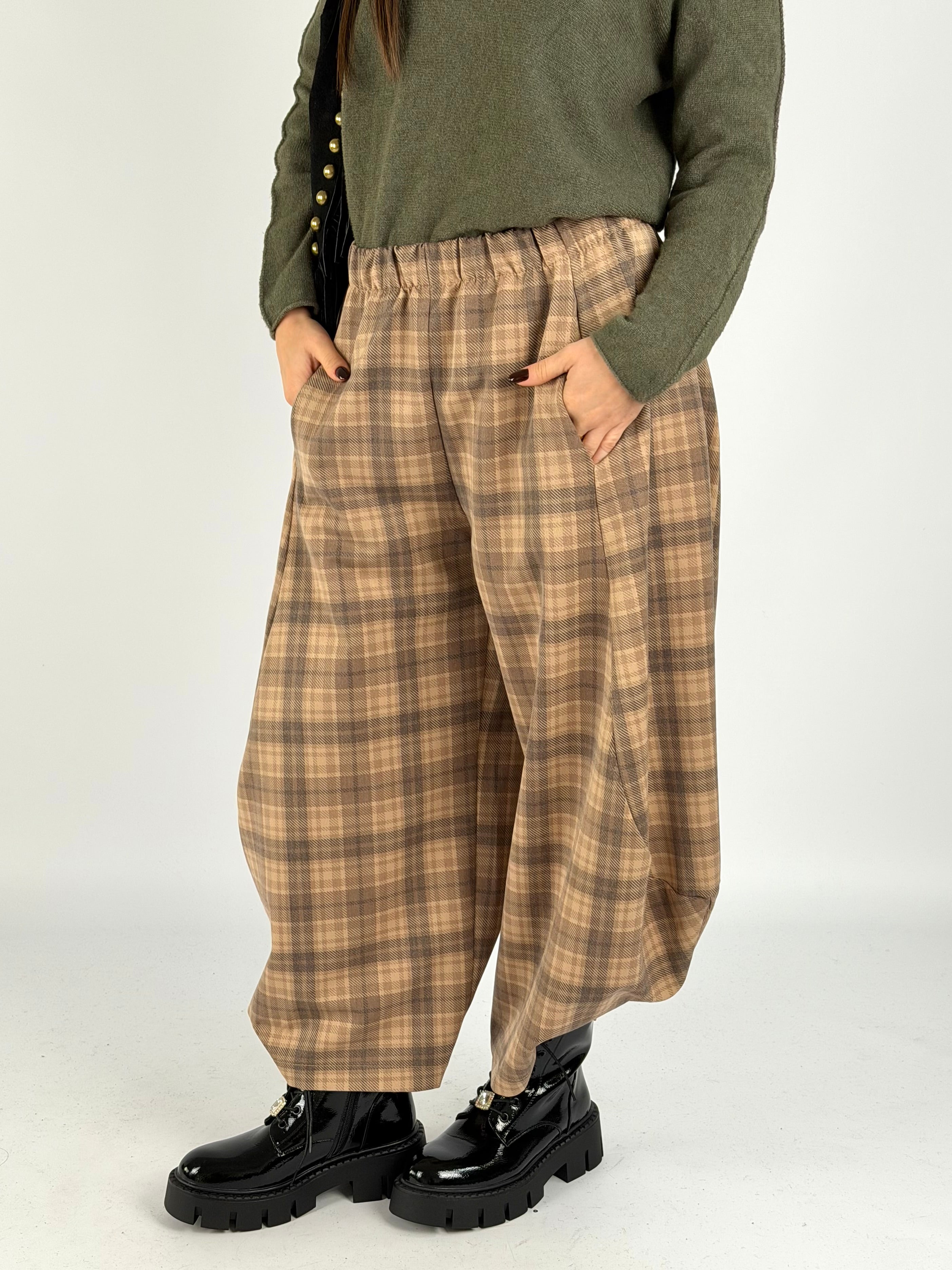 Pantalone Morgana beige