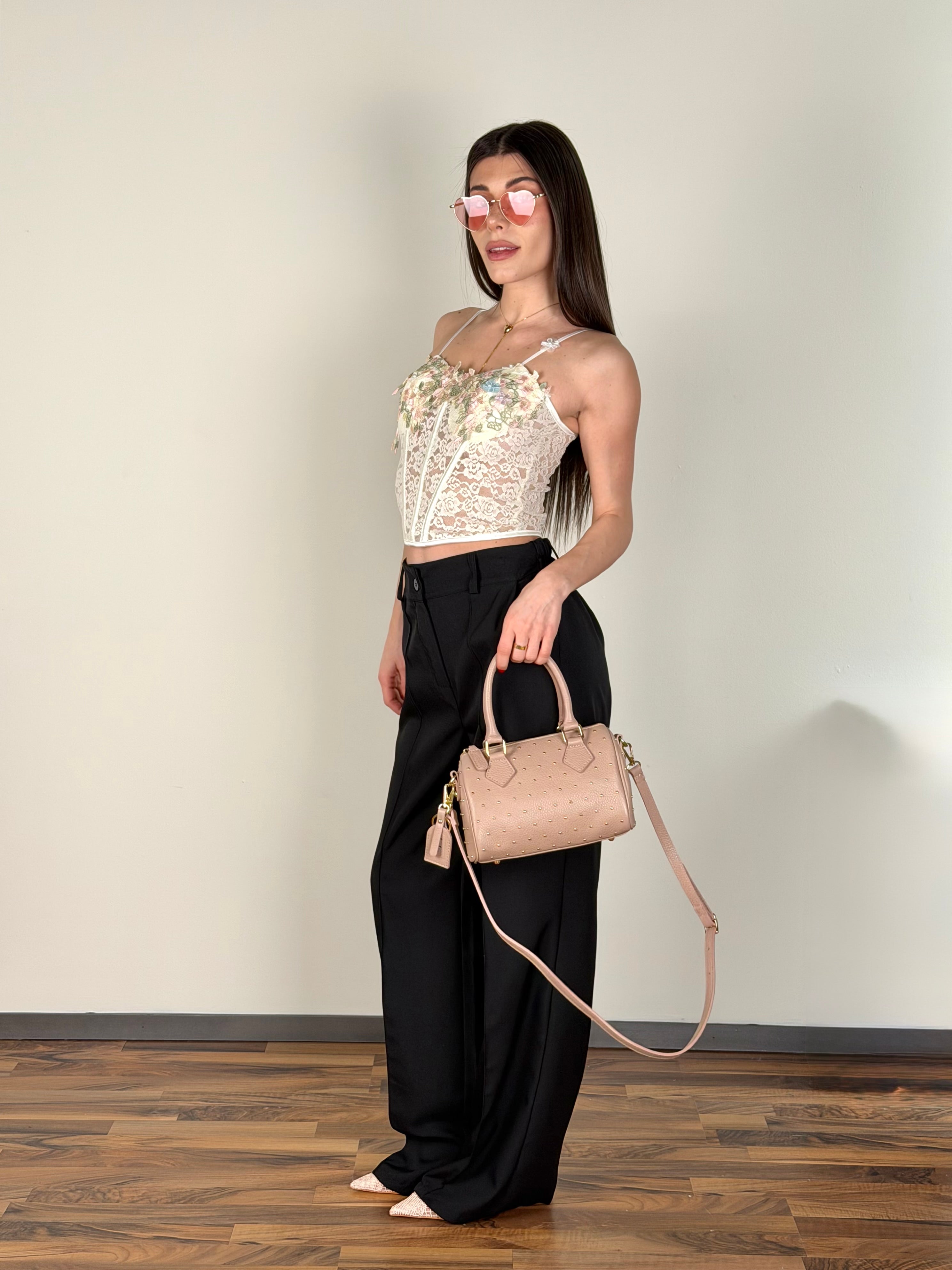 Corpetto flowers beige