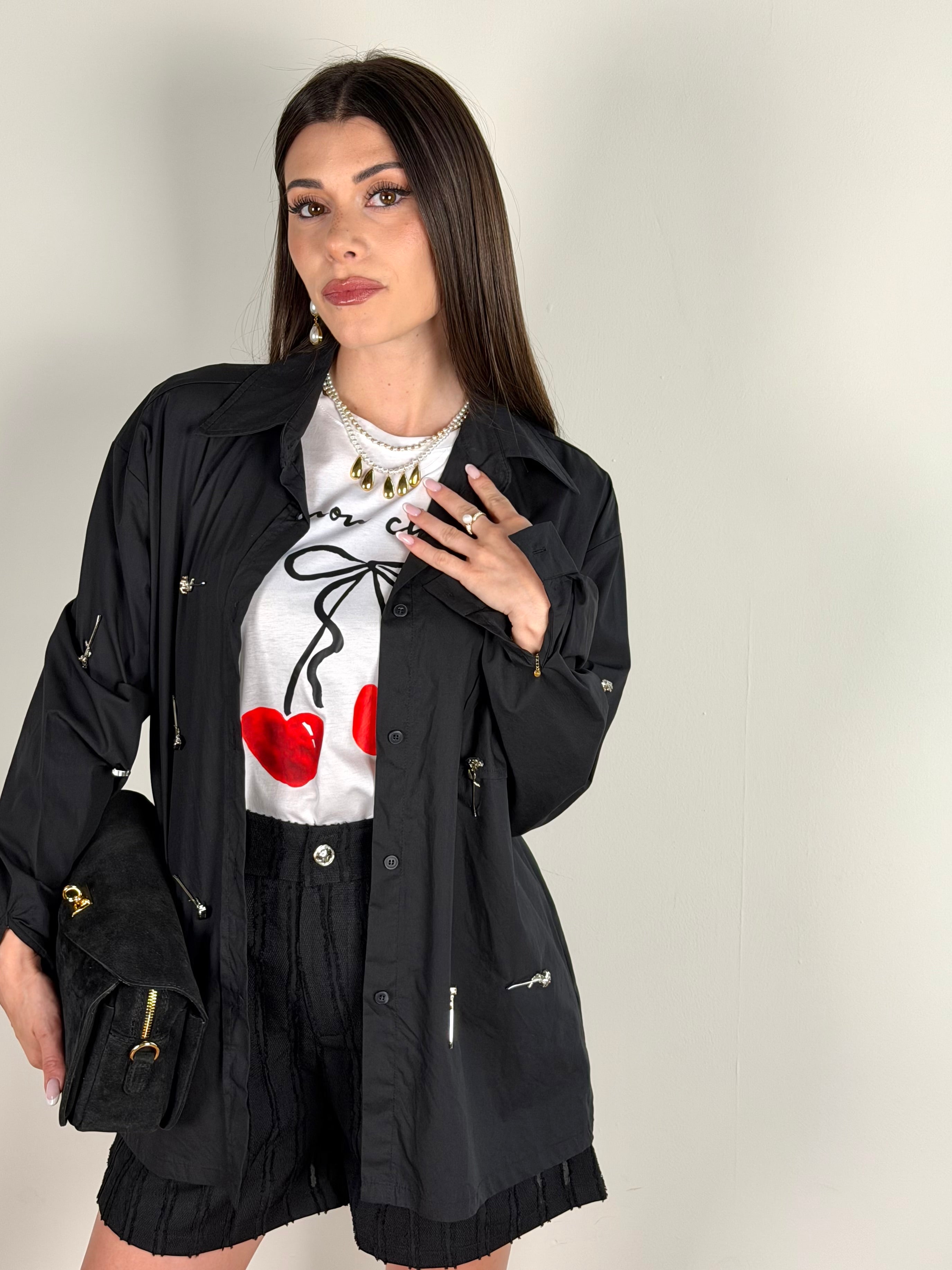 Camicia Mon Chèrie nera